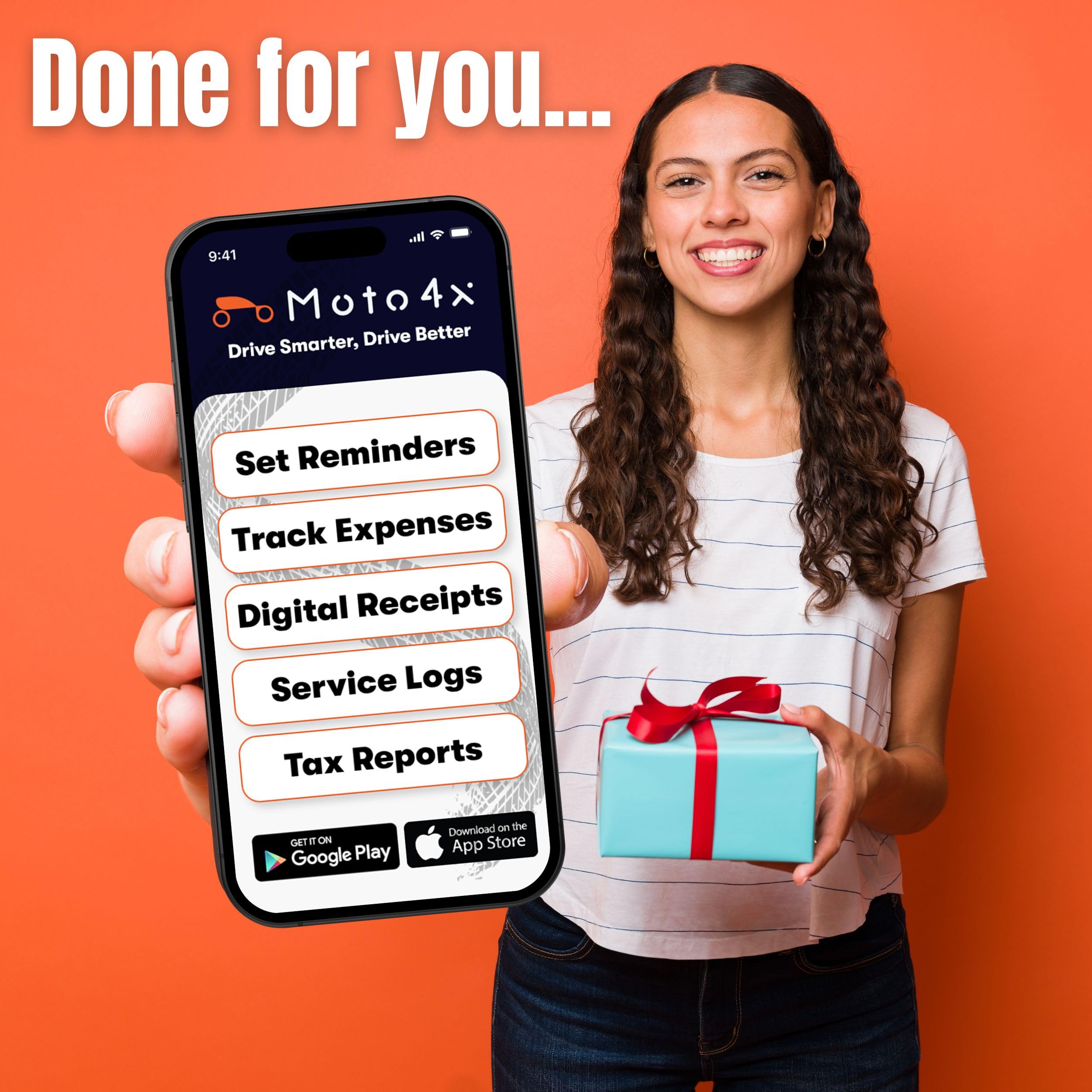 Moto4X Premium Leather With Magnetic Shut Car Registration And Insurance Card Holder, Glove Box Organizer For License, Cards & D