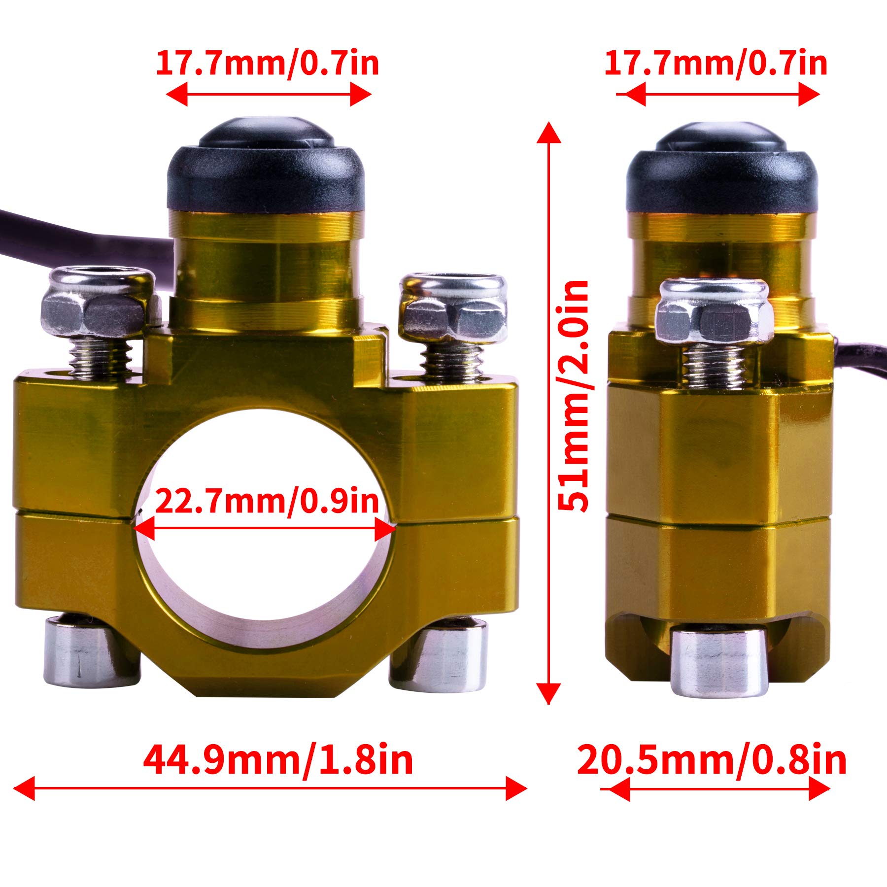 Oraevy Cnc Universal Motorcycle Engine Stop Start Kill Switch Button With Mounting Backplate Compatible With Suzuki Rmz250 Rmz45