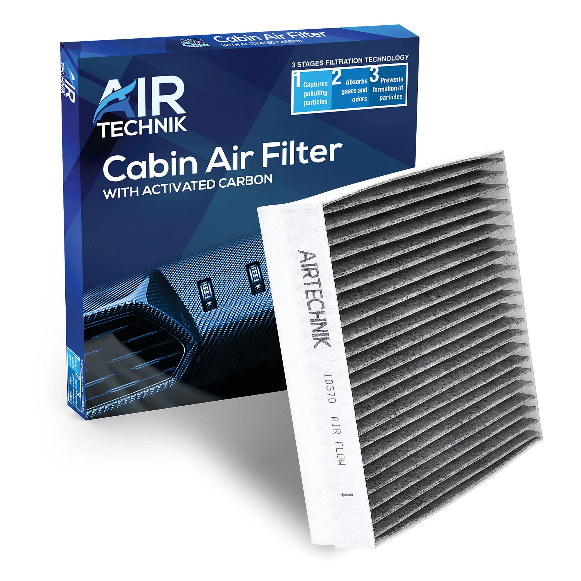 Airtechnik Cf10370 Cabin Air Filter W/Activated Carbon | Fits Ford Mustang 2005-2014 - 4R3Z-19N619-Aa