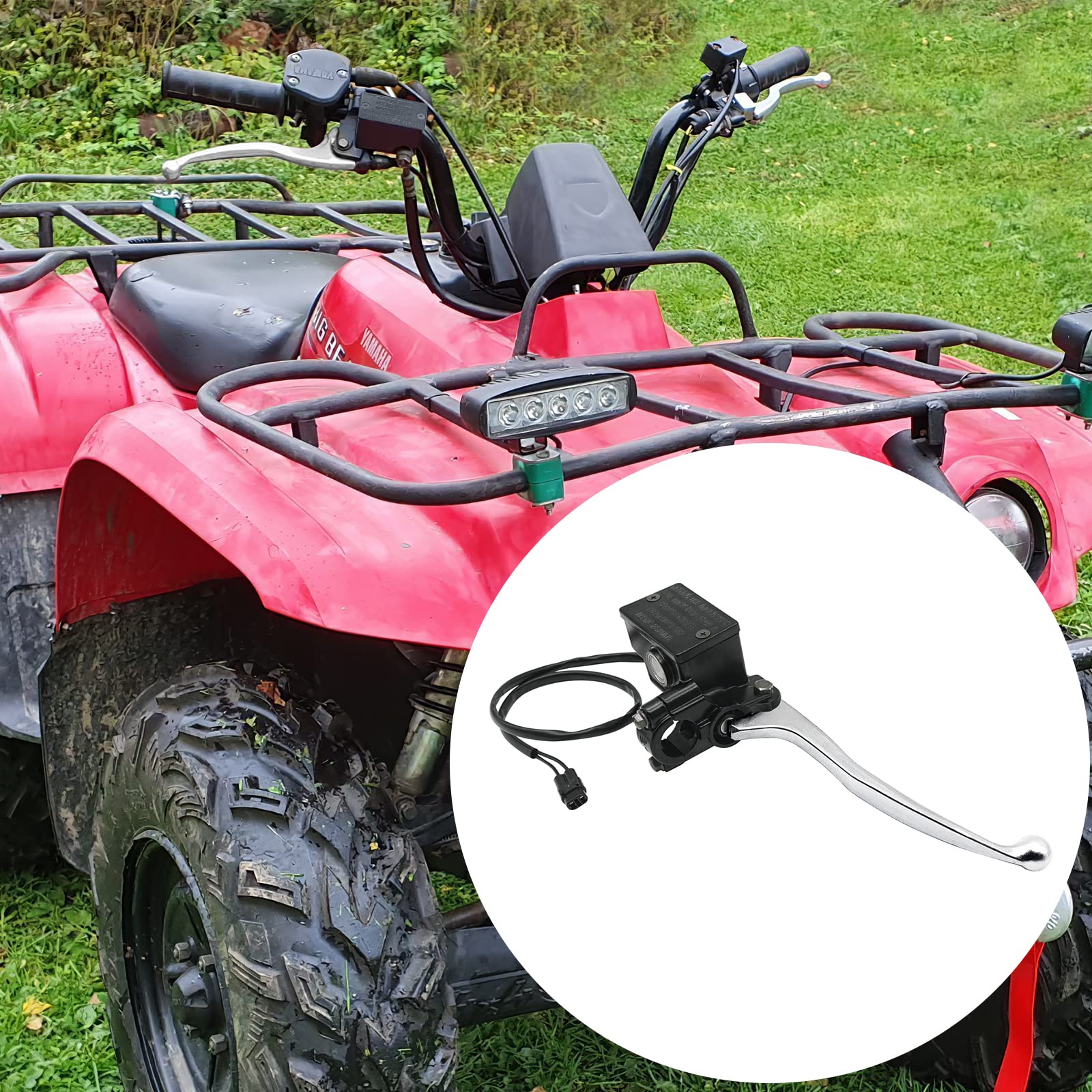 Front Right Brake Master Cylinder For Yamaha 2002-2011 Bear Tracker 250 Big Bear 250 400 Bruin 250 350 Grizzly 350 400 450 660 Kodiak 400 450 Wolverine 350 450 Yfm250 Ymf350 Yfm400 Yfm450 Yfm660