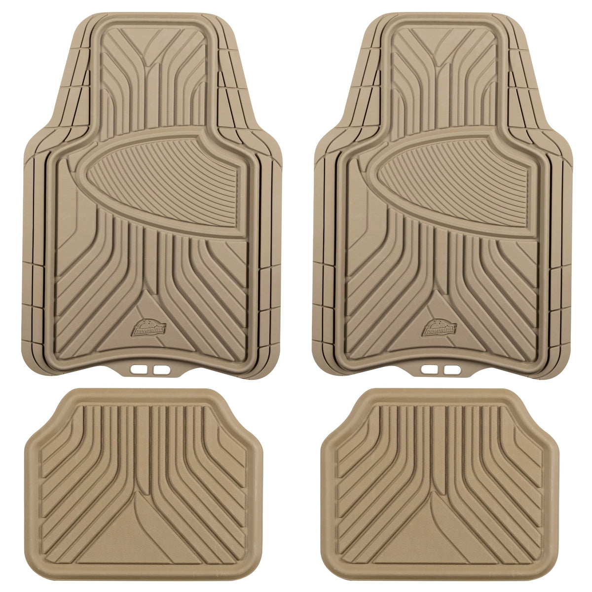 Armor All 4-Piece All-Season Trim-To-Fit Floor Mats, Full Coverage Automotive Floor Mats, Universal Fit Floor Mats, Floor Liner,