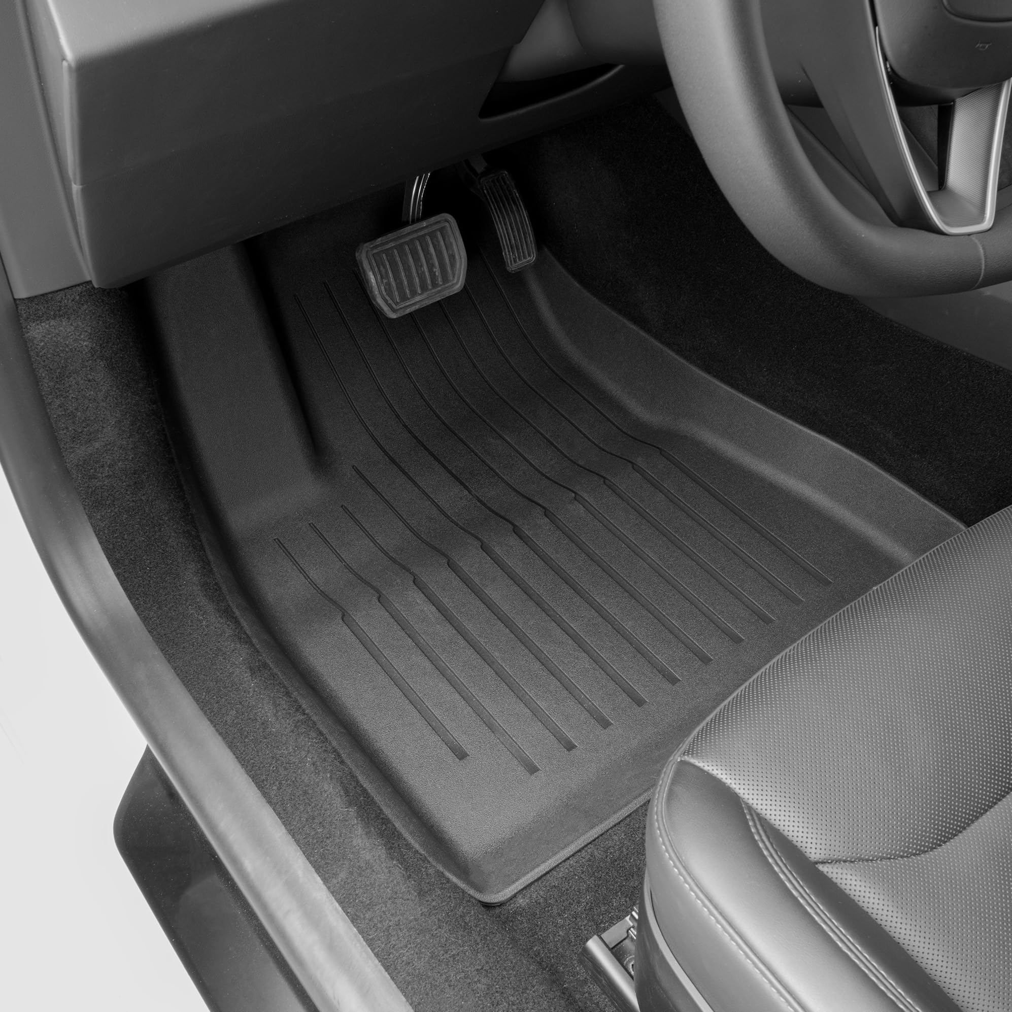 Super Liner Tesla Model 3 Floor Mats 2025 2026 All-Weather Floor Mats Set 8-Pieces | Custom Fit, Pet & Child-Friendly | Model 3