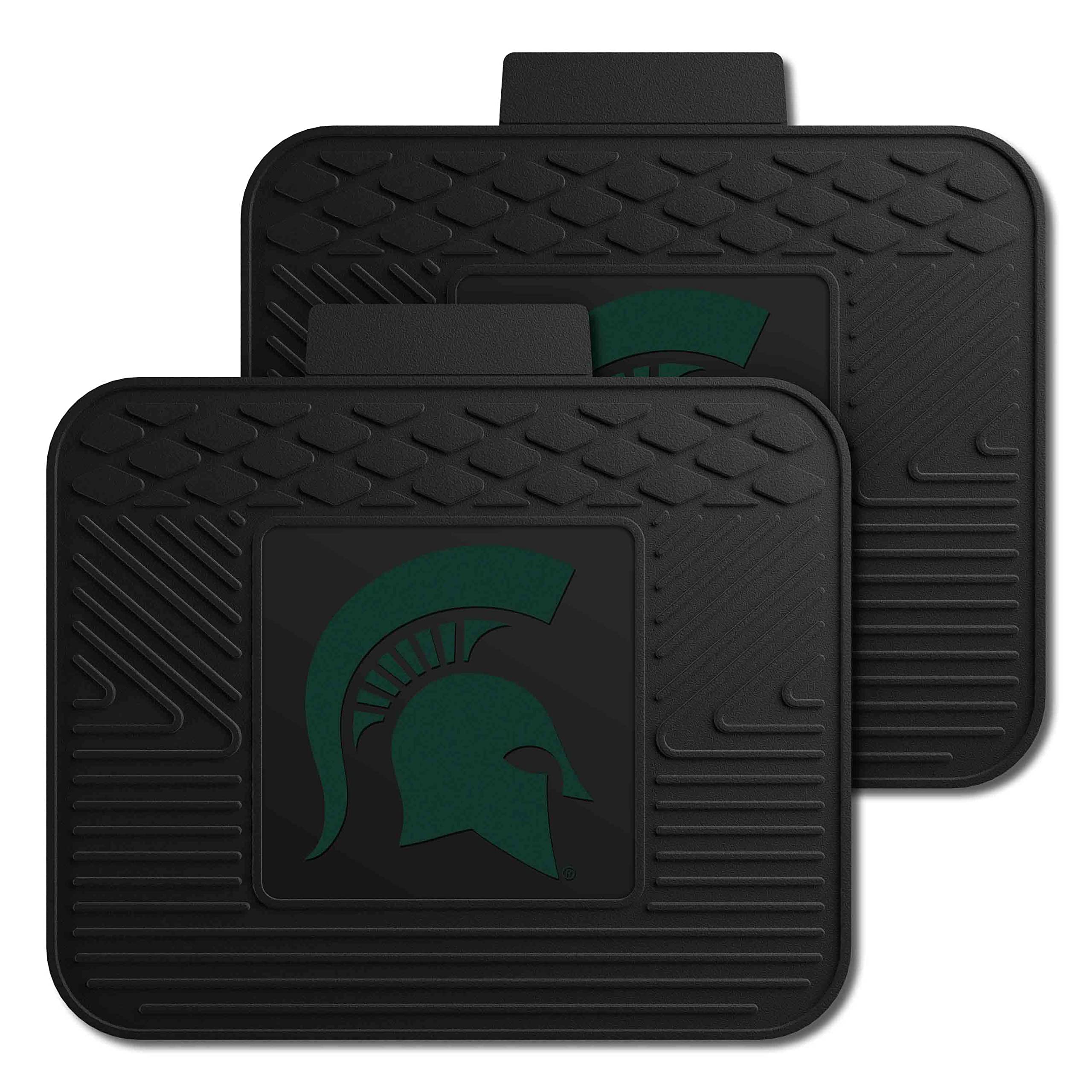 Fanmats Michigan State University Spartans Set of 4 Car Mats for Cars, SUV, Pickups - All Weather Protection, Deep Reservoir Des