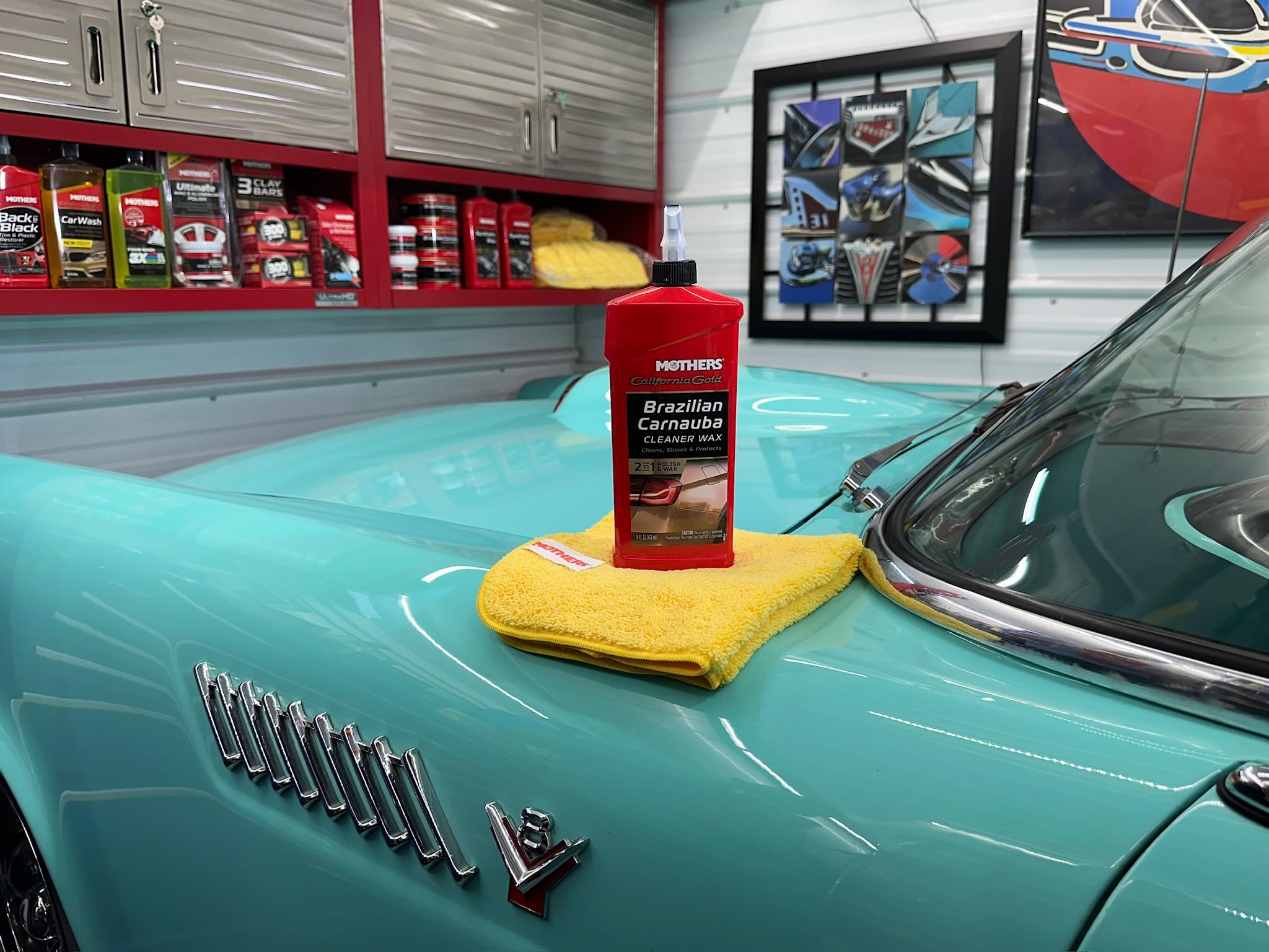 Mothers 05702 California Gold Brazilian Carnauba Cleaner Liquid Wax - 1 Gallon