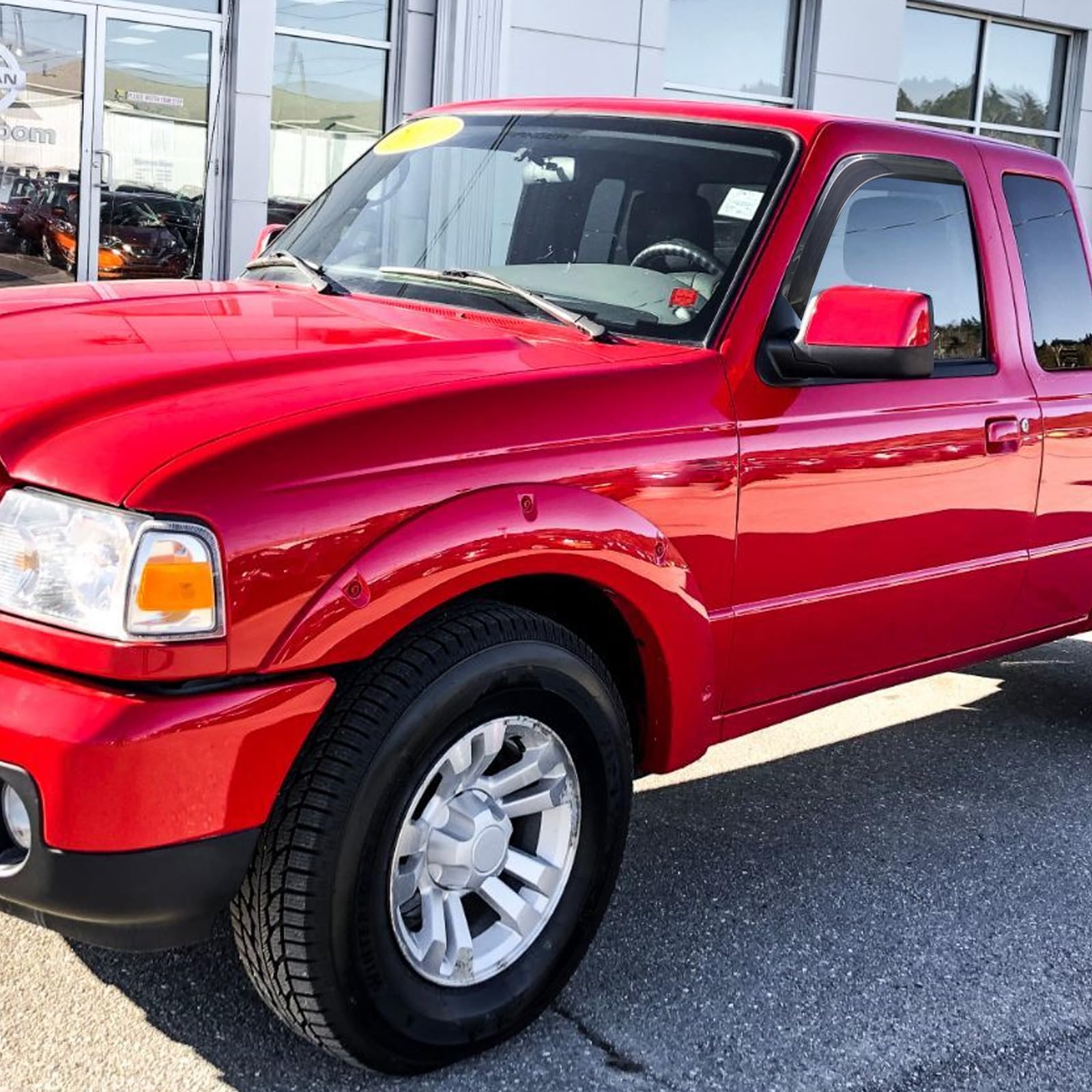 In-Channel Window Rain Guards Visors For 1993-2011 Ford Ranger Regular/Extended Cab, 2Pcs Window Vent Wind Shades Deflectors