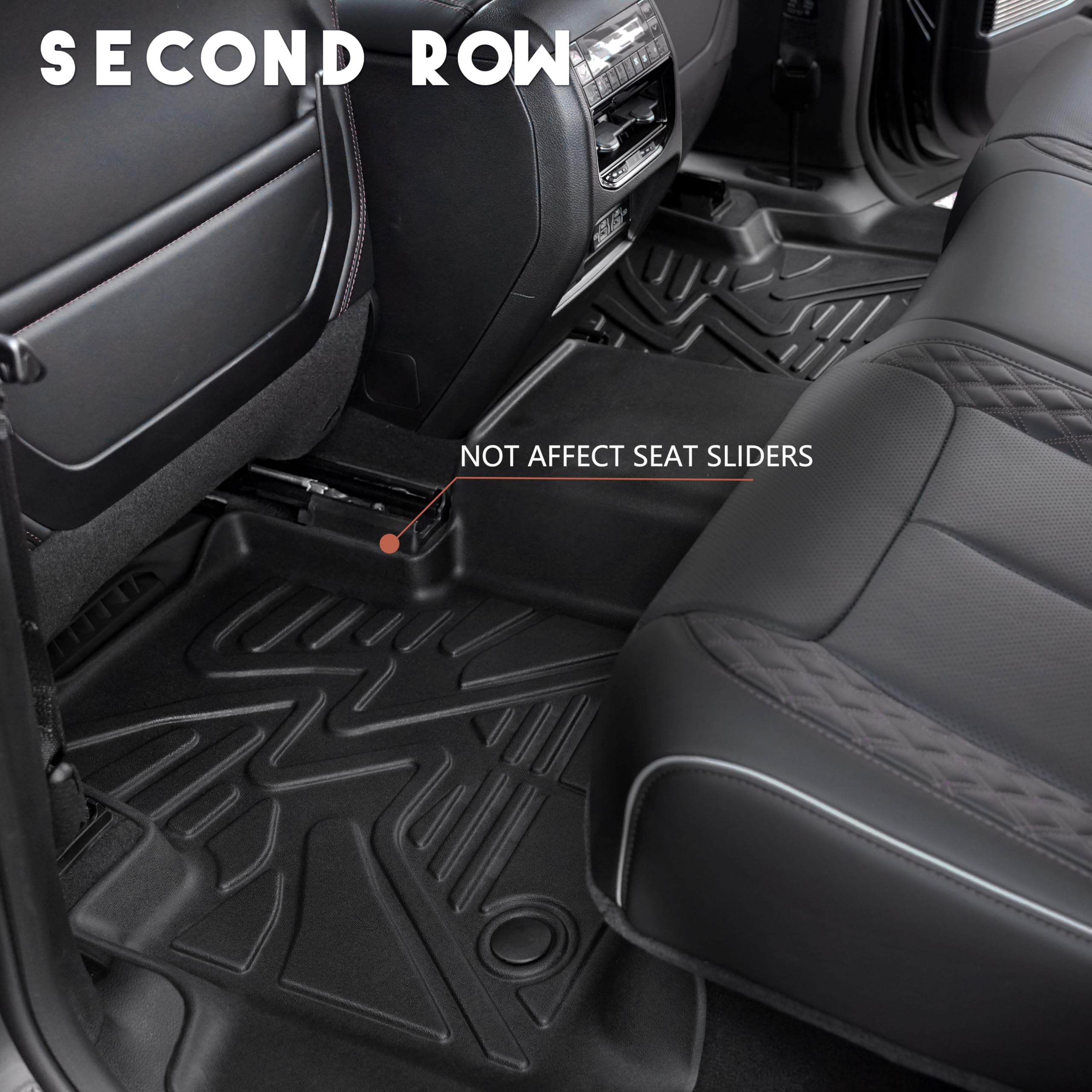 Floor Mats & Cargo Liner Fit for 2022-2024 2025 Jeep Grand Cherokee (Include 4xe NOT for WK or L) 5-Seat Only, TPE All Weather R