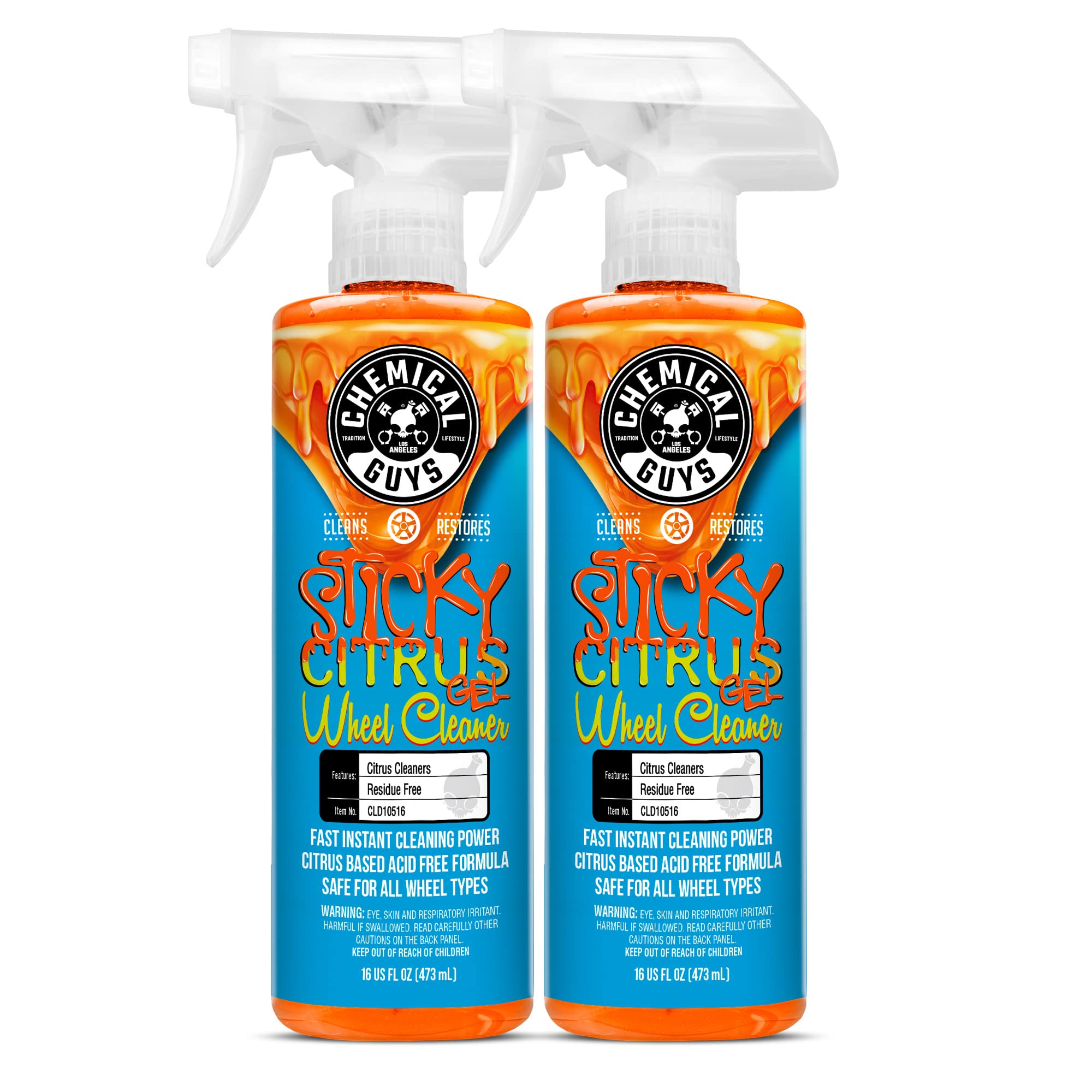 Chemical Guys Cld1051602 Sticky Gel Citrus Wheel Cleaner Gel, (Safe For All Wheel Types) Works On Cars, Trucks, Suvs, Motorcycle