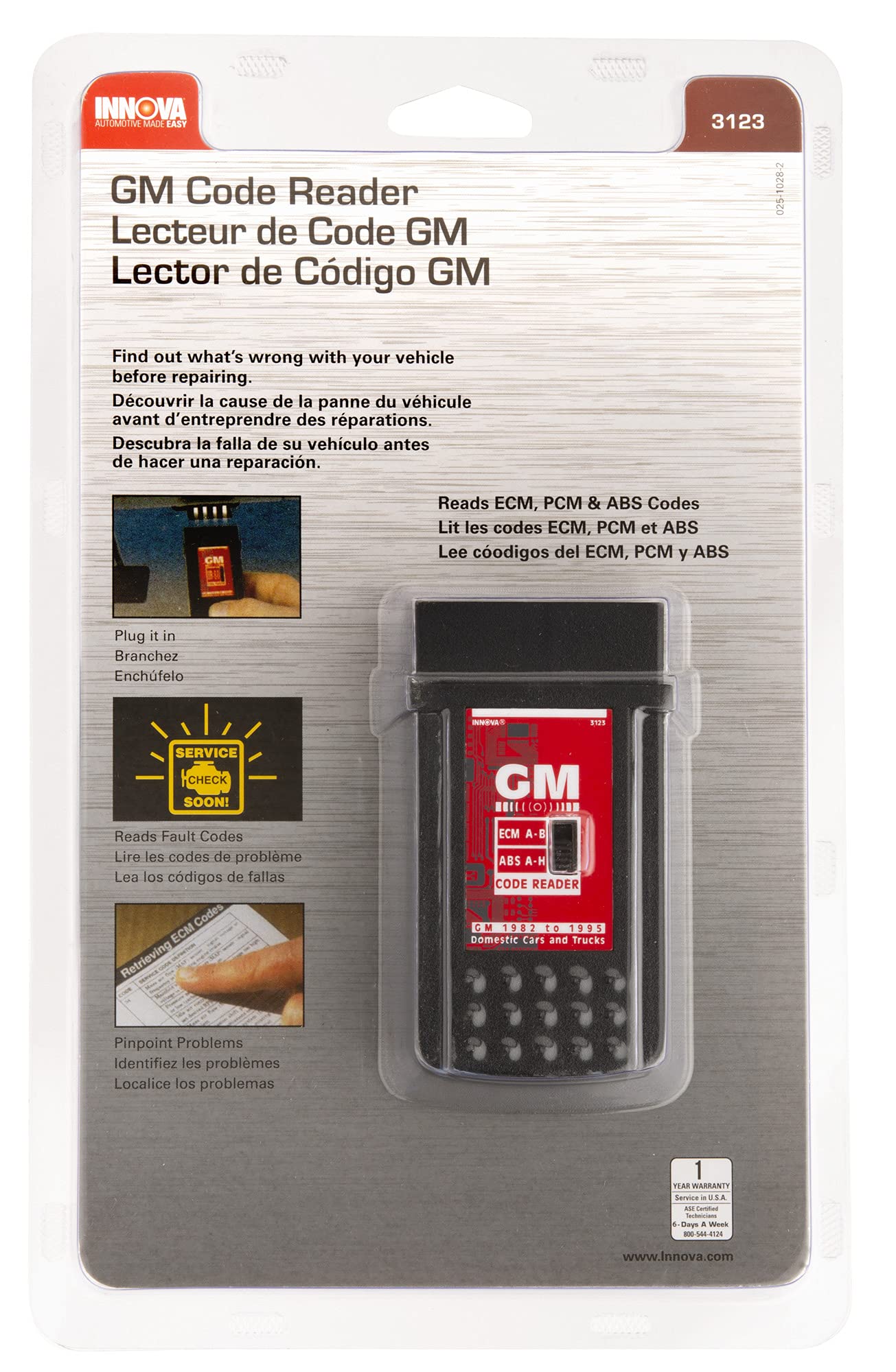 INNOVA 3123 GM OBD1 Code Reader for Windows XP – Diagnostic Tool for Engine Troubleshooting and Vehicle Maintenance