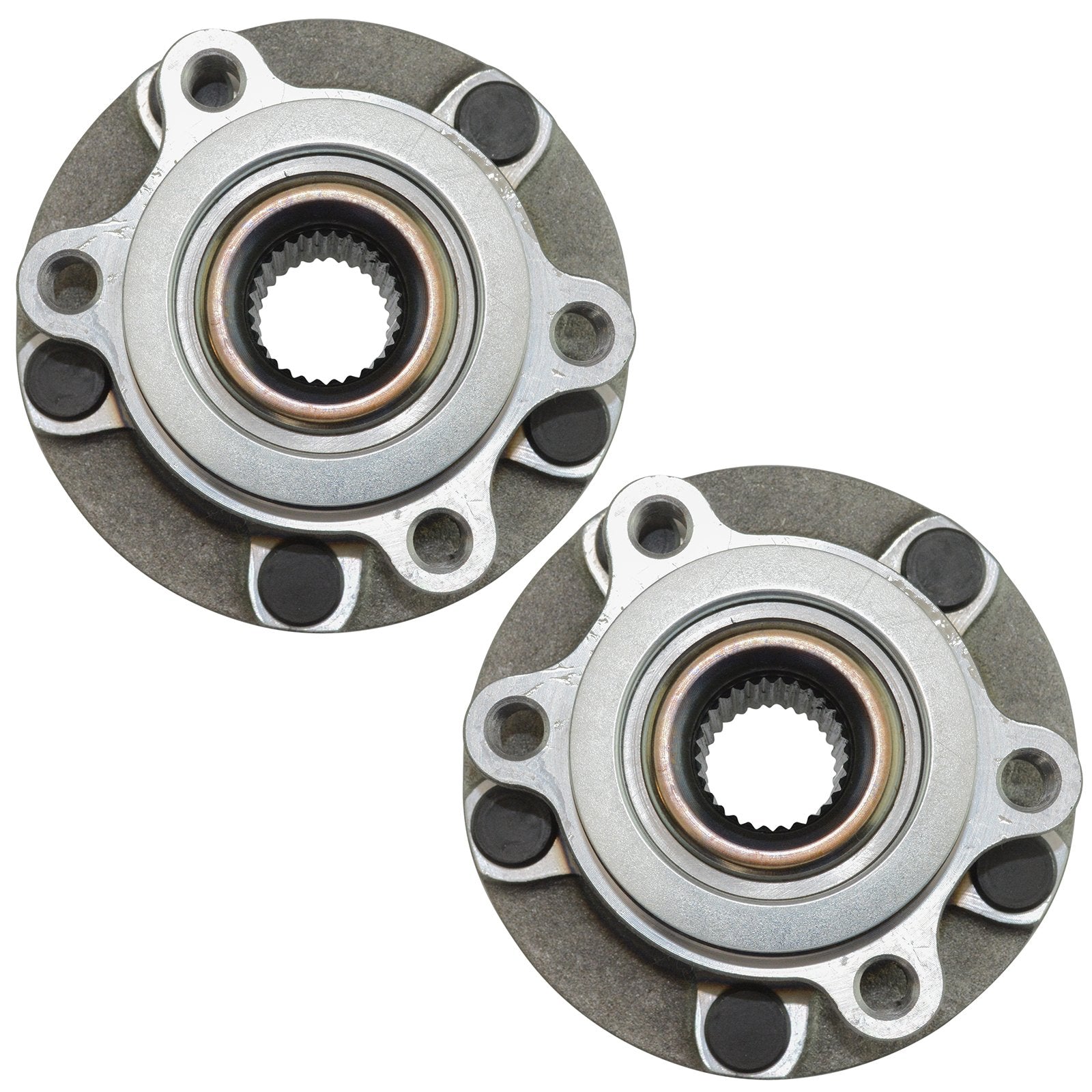 Trq Front Wheel Hub Bearings Assembly Set Compatible With 2011-2017 Nissan Juke 2011-2012 Leaf