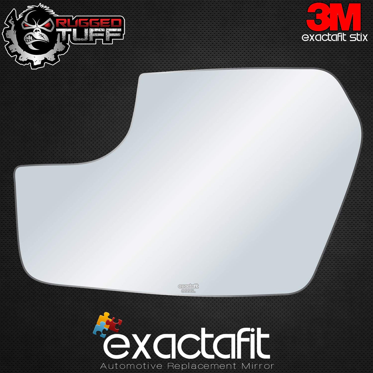 Rugged TUFF Driver Side Mirror Glass Replacement, Compatible With 2011-2012 Ford WBCARB07GDTWRNC