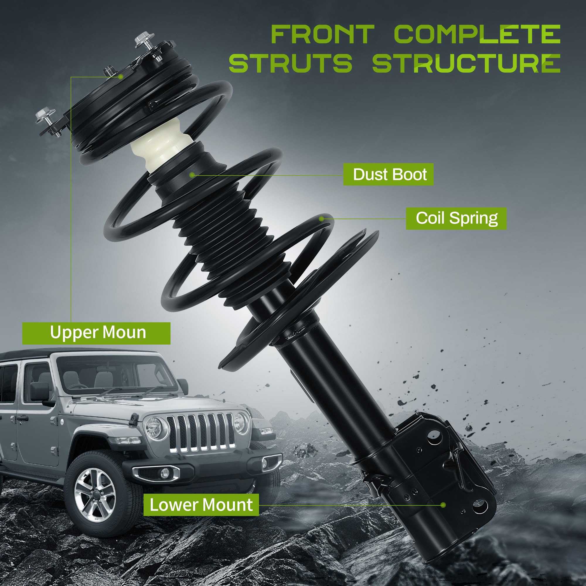 Autosaver88 Front Complete Struts Shocks And Coil Spring Assembly Compatible With 2013-2018 Altima Sedan