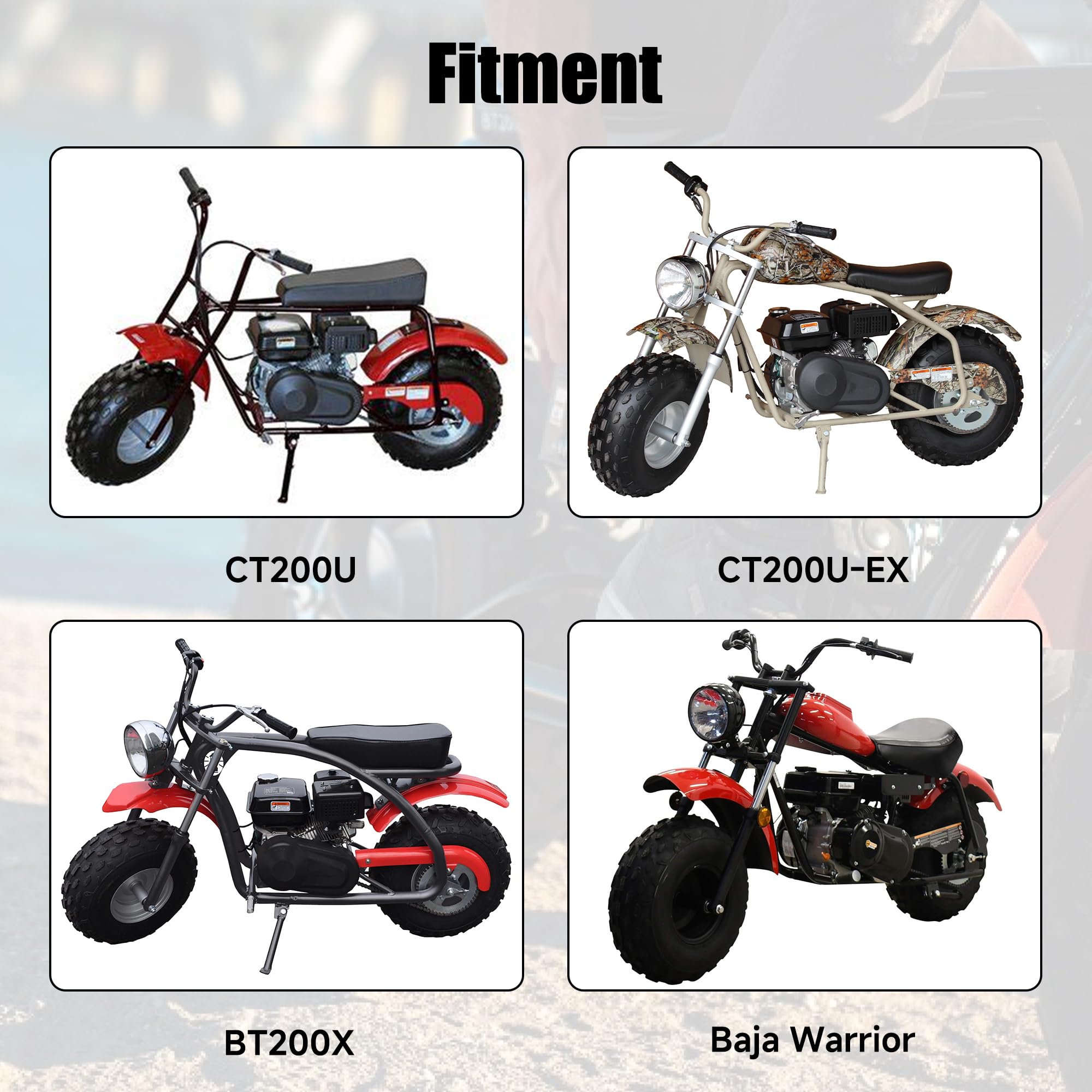 Yoxufa 420 Chain With Mini Bike Chain Breaker Replacement For Coleman Mini Bike Ct200U Bt200X Ct200U-Ex Baja Warrior Mb200 Trail