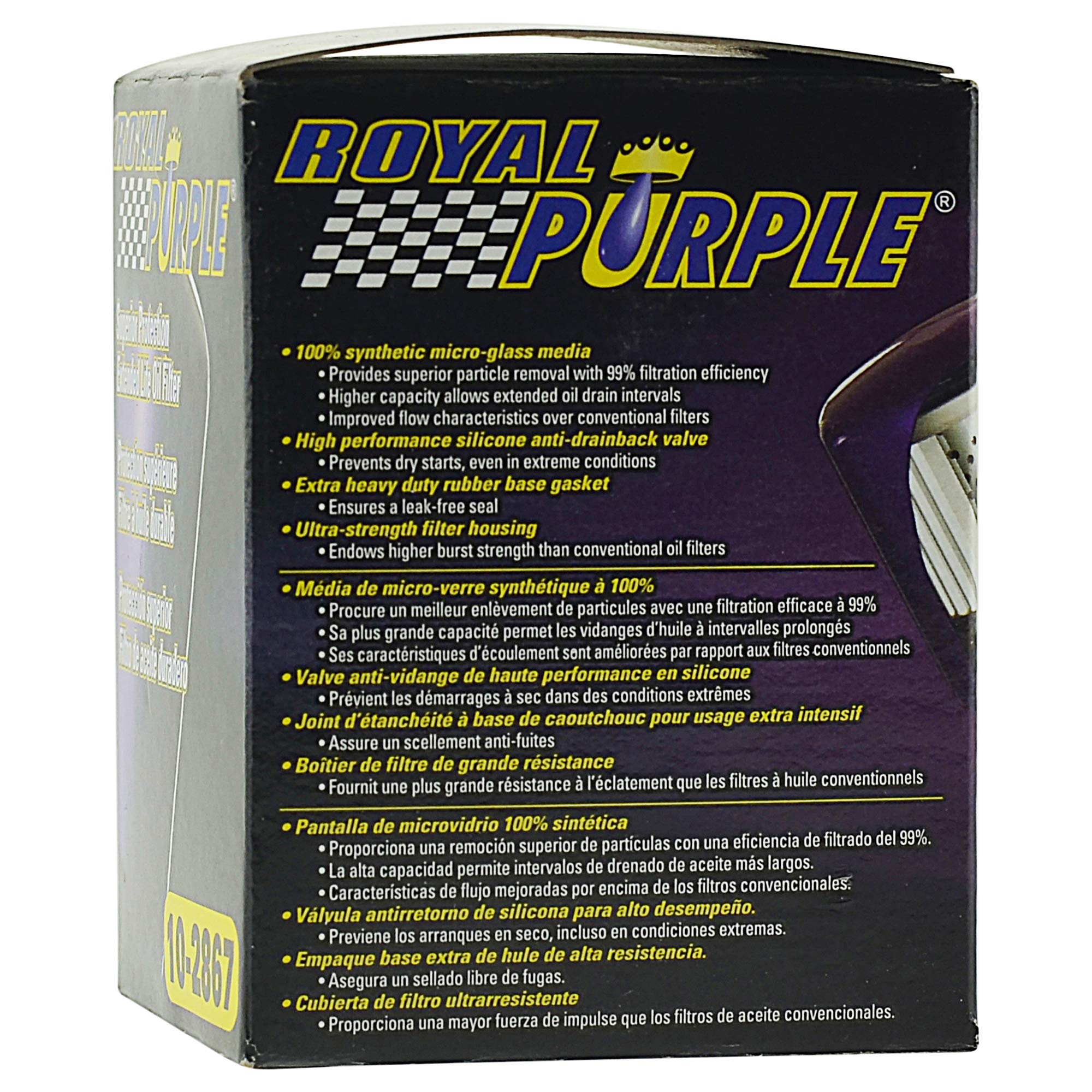 Royal Purple Oil Filter 10-2867, Fiberglass Material, Size: Filter