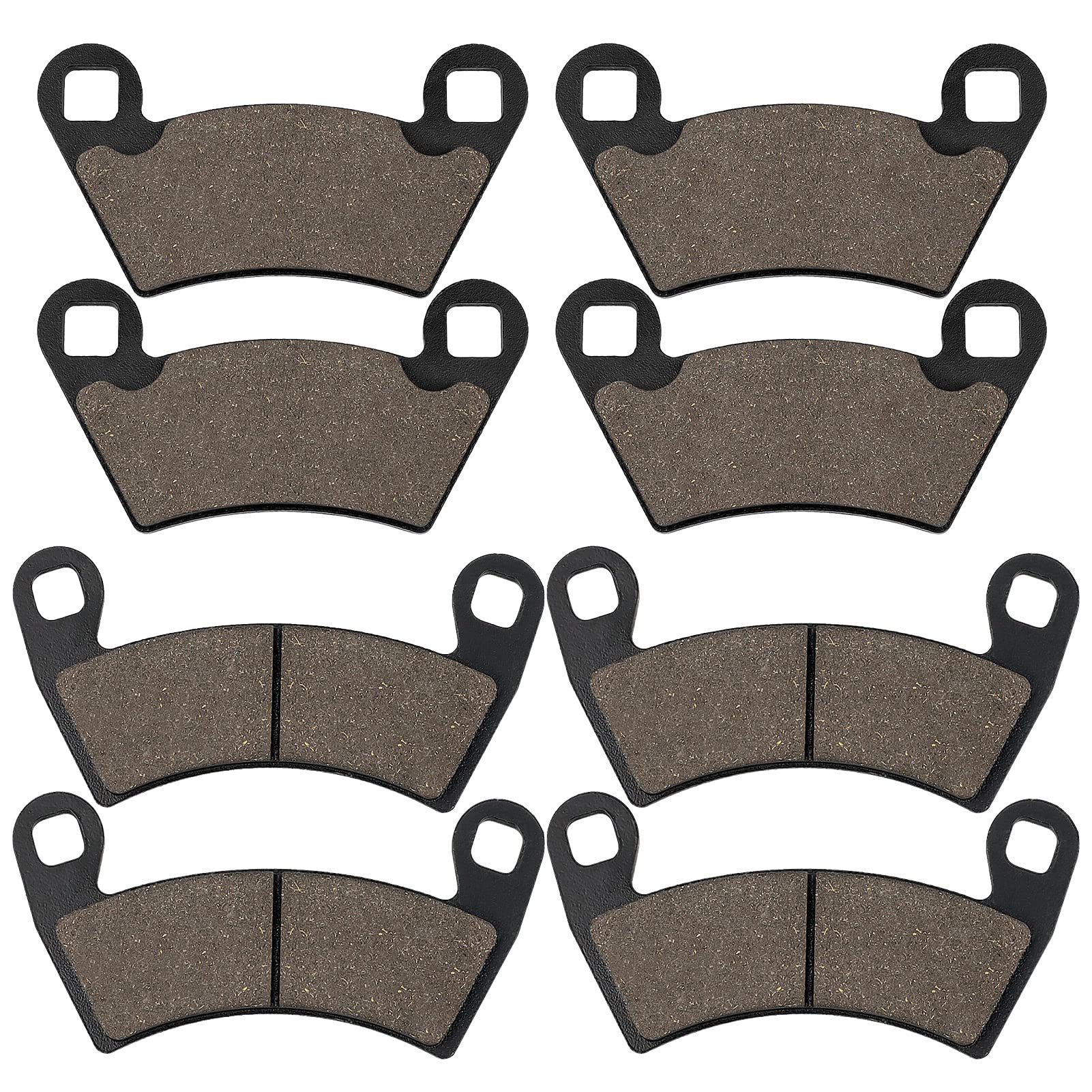 Brake Pads Front and Rear Compatible with Polaris Ranger 500 700 800 900 XP Ranger Crew 500 RZR 4 800 RZR 900 XP