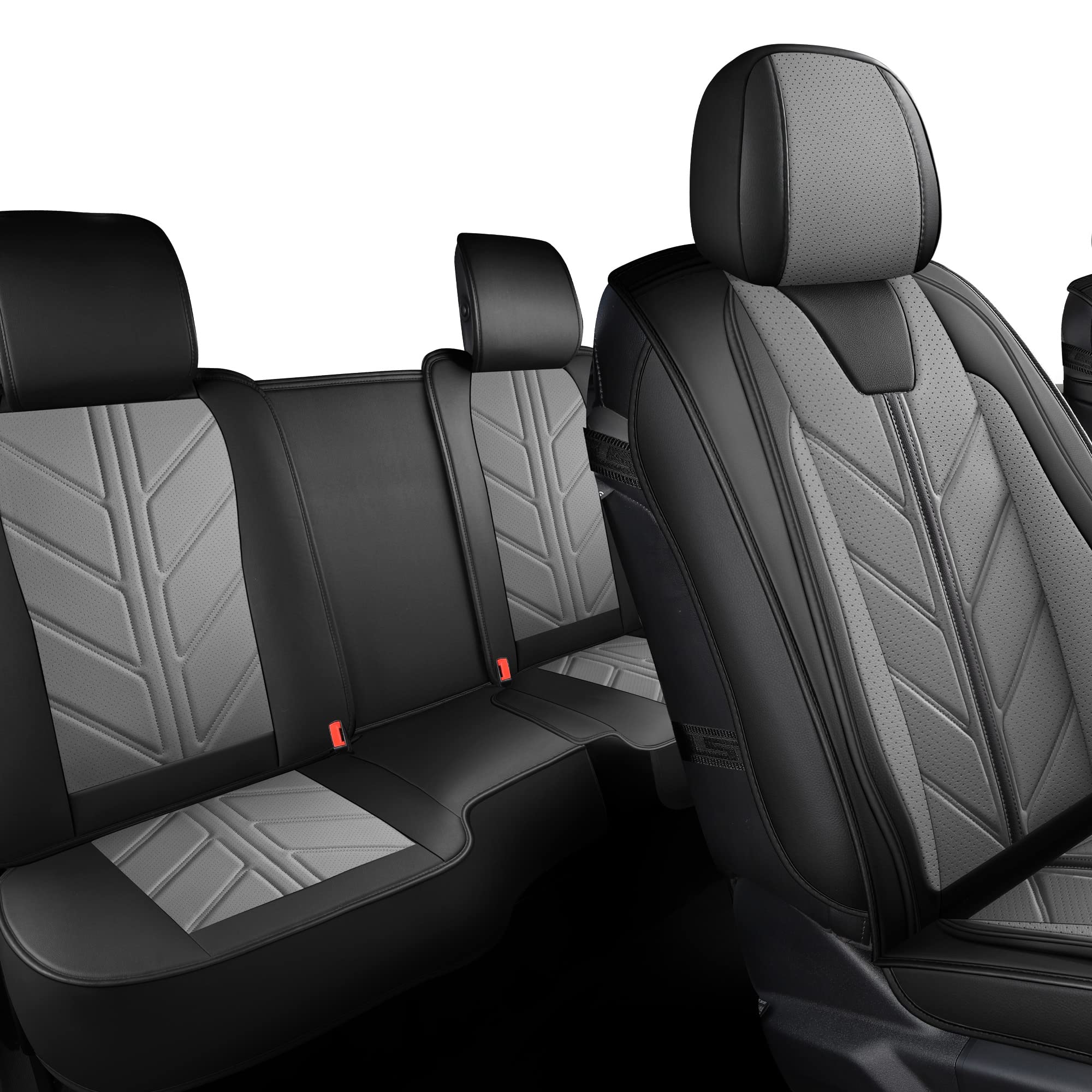 Balliol Pickup Seats Covers Compatible With Dodge Ram 1500 2009-2024 Truck Pleather Seat Covers Custom Fit Dodge Ram 2500 3500 (