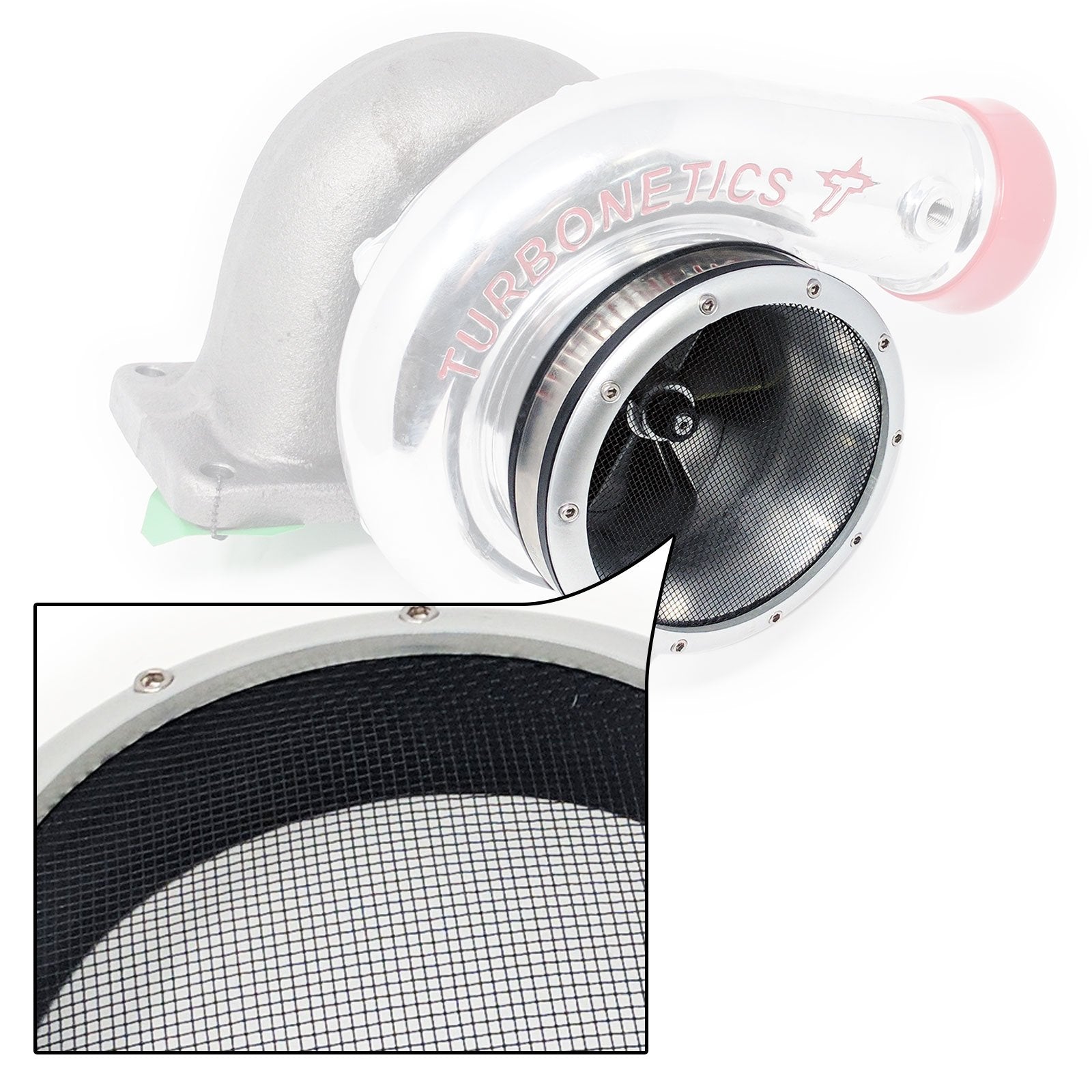 Turbo Inlet Grill Protector Guard, 4' Id, Silver