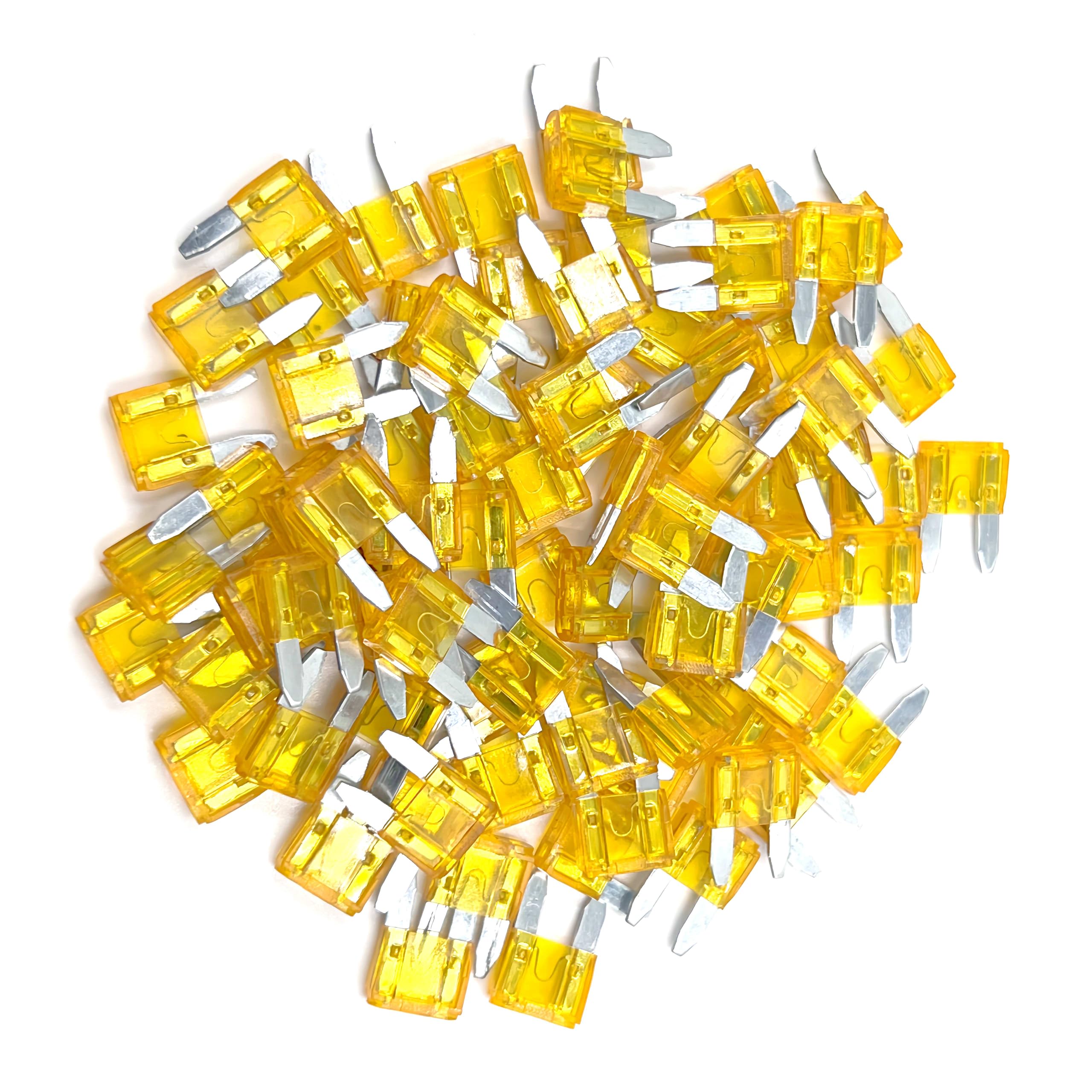 Xjlsgxusg 80Pcs 5Amp Mini Car Fuses, Blade Fuse Assortment Kit For Car, Marine, Truck, Rv Fuse Replacement