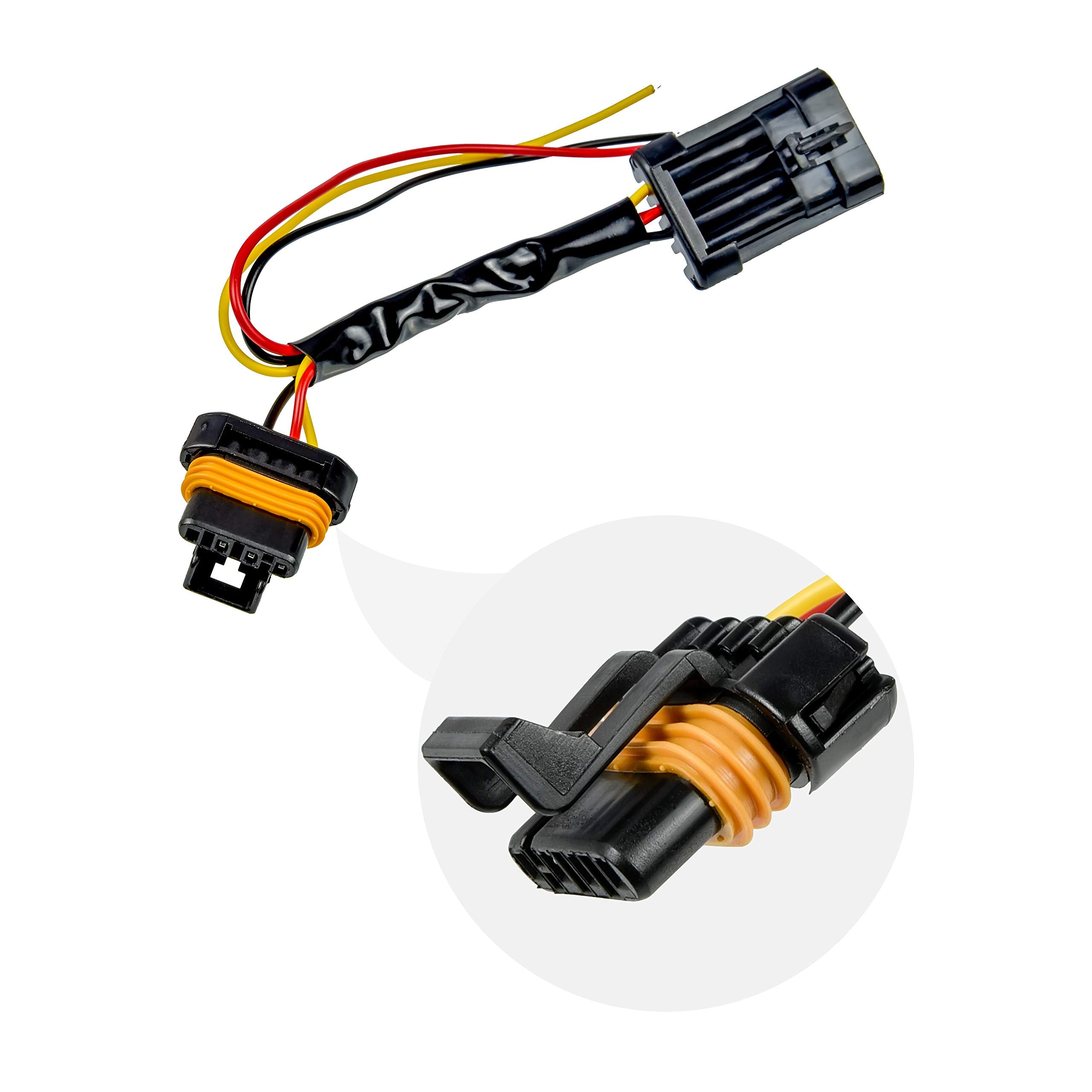 SAUTVS Tail Light Power Harness, Whip/Brake Light/License Plate Light 3 Wire Power Harness for Polaris RZR XP 1000 900 Turbo Gen