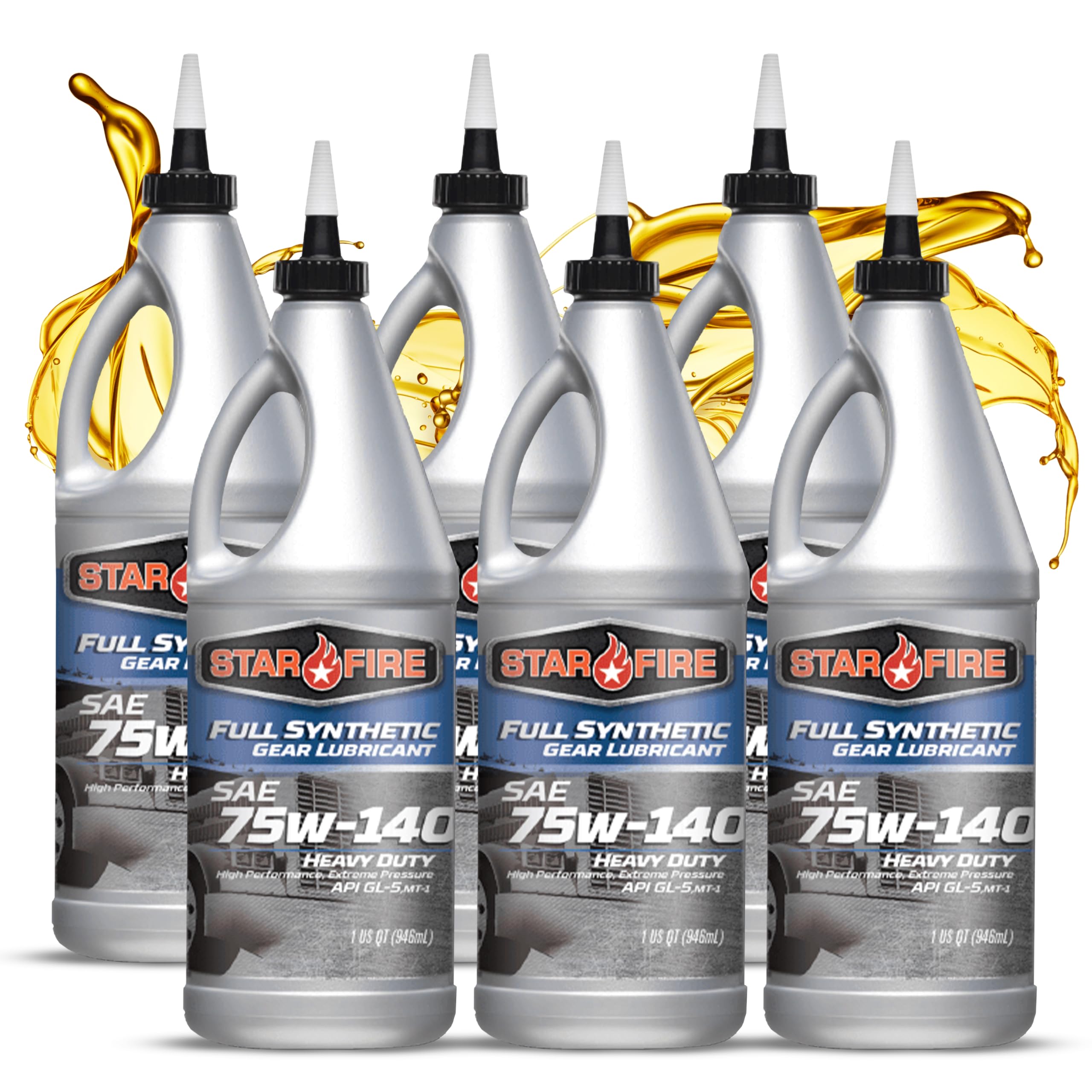 Starfire Full Synthetic 75W140 Gear Lubricant 6/1QT Bottles