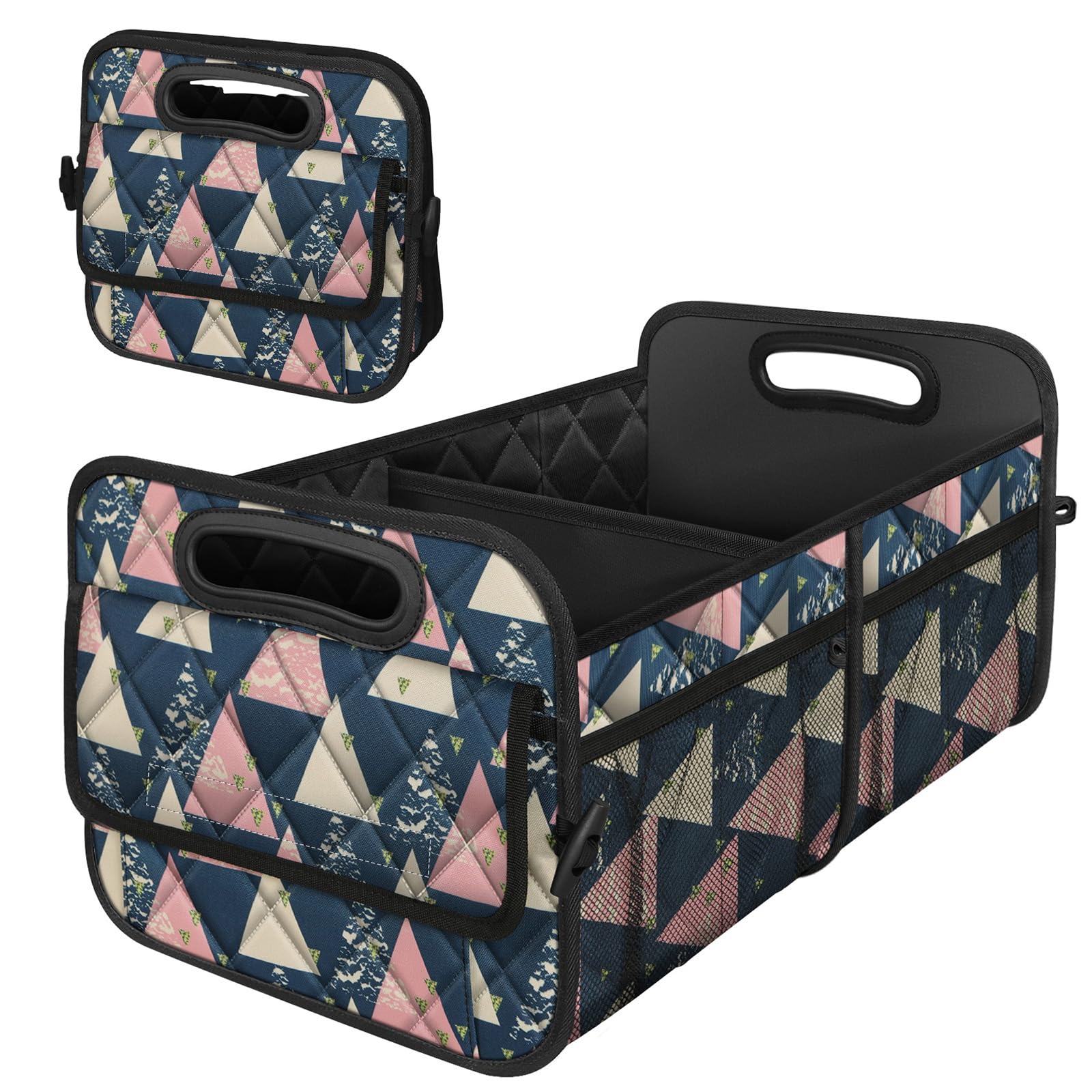 Deosk Trunk Organzier And Storage With 6 Big Pocket,Car Accessories For Women/Men 50L Waterproof Polyester For Car/Suv/Minivan/T