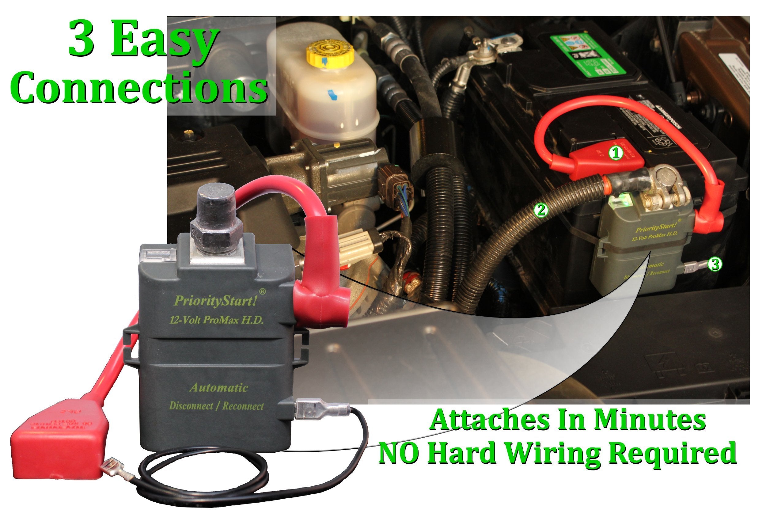 PriorityStart! ProMax HD Car Truck 12V Battery Vehicle Start Protector