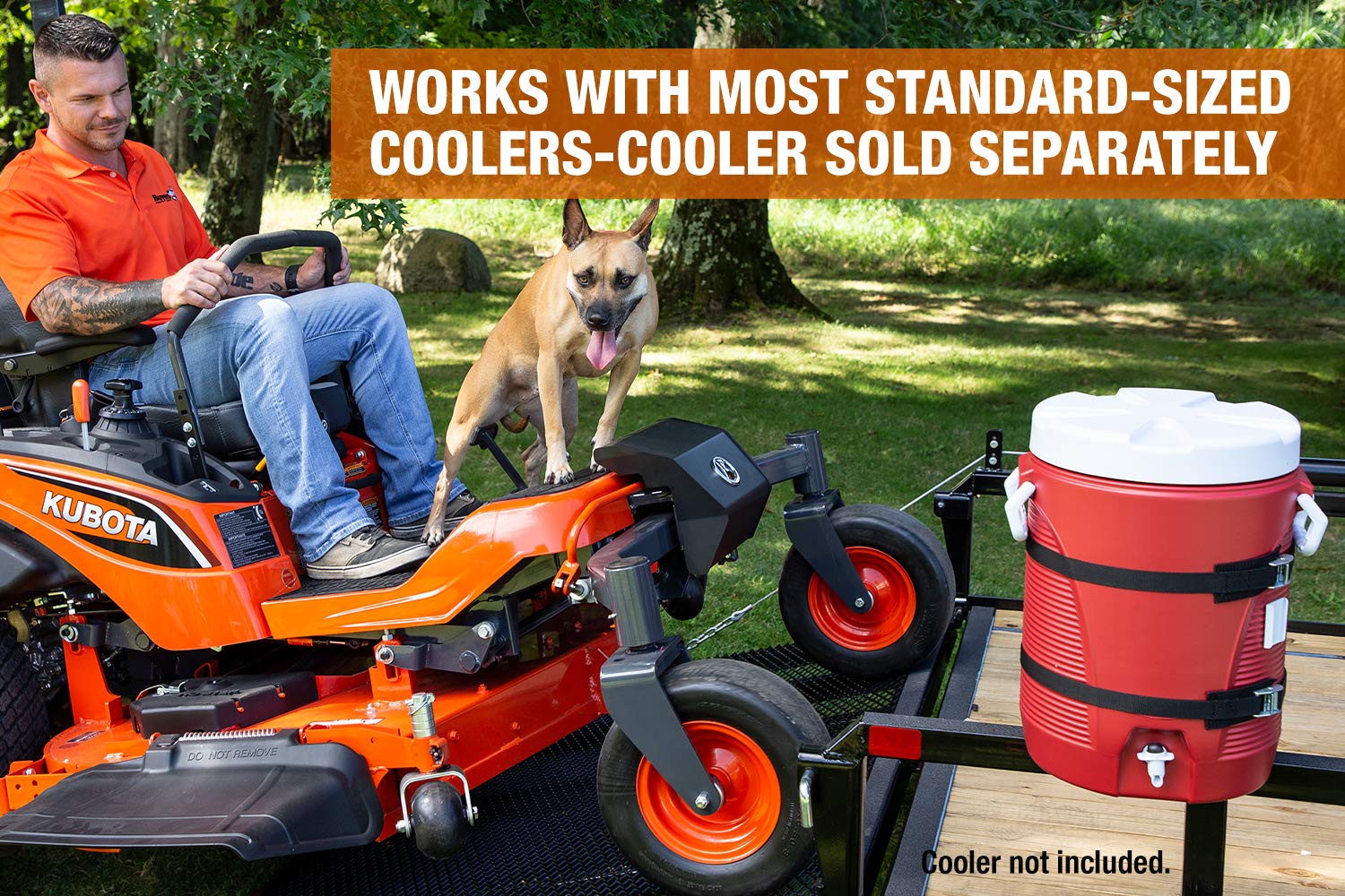 Buyers Products Lt25 Steel Water Beverage Cooler Rack For Landscape Trailers & Service Body Trucks, Made In The Usa, Lawn Care E