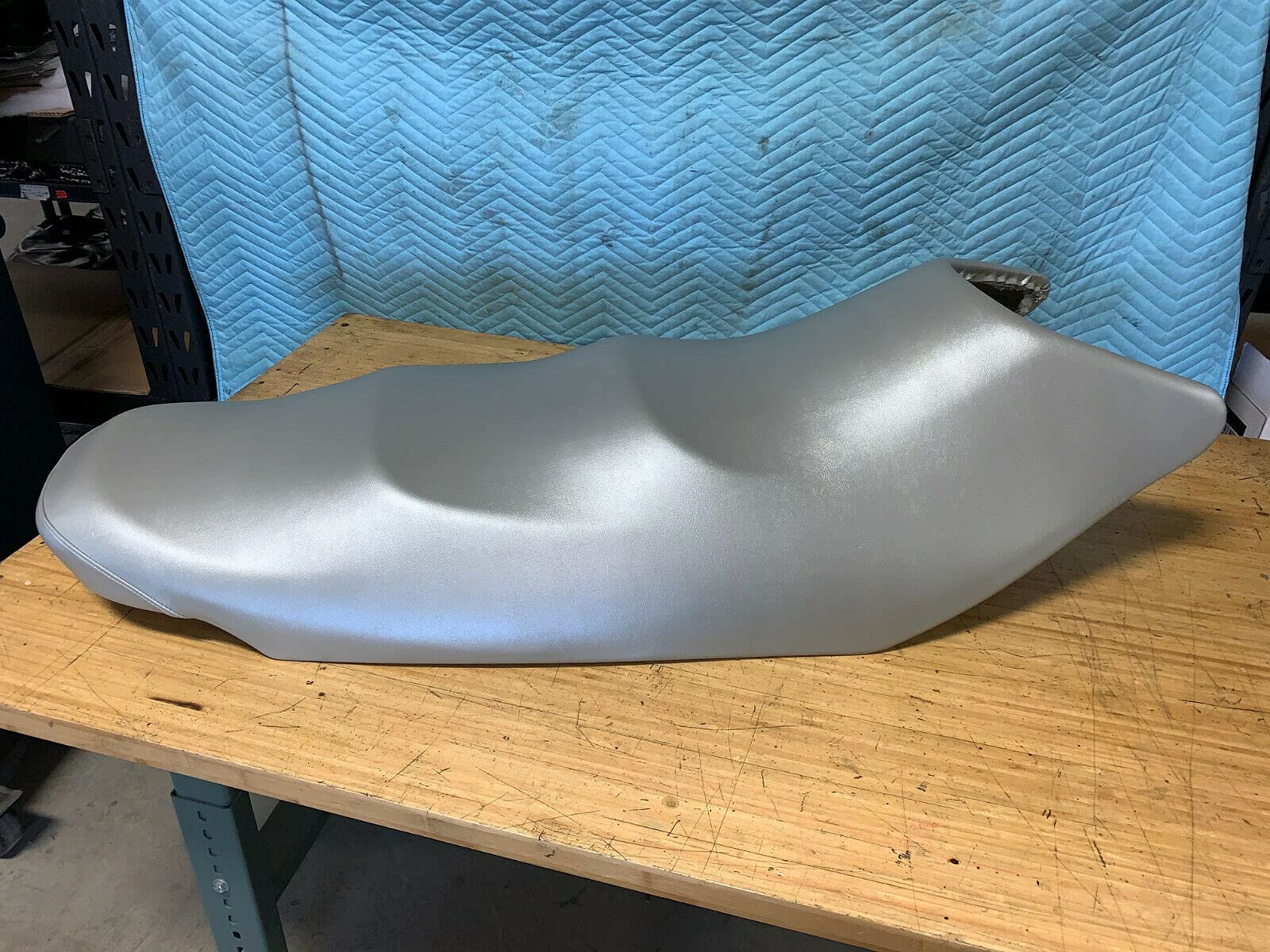 Seat Cover Silver, Custom Fit For Yamaha Waverunner Vx110 2004-14, Replacement Seat Cover In 4-Way Stretch Marine Vinyl, 038A, North America