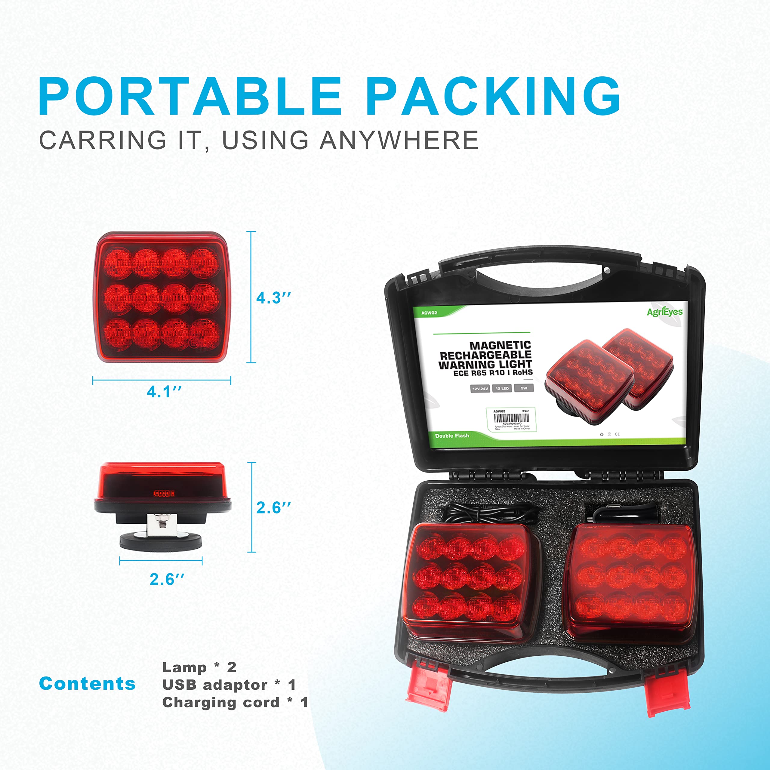 Agrieyes Red Electric Light, Waterproof, High Brightness, Longer Lasting Power, Easy Installation