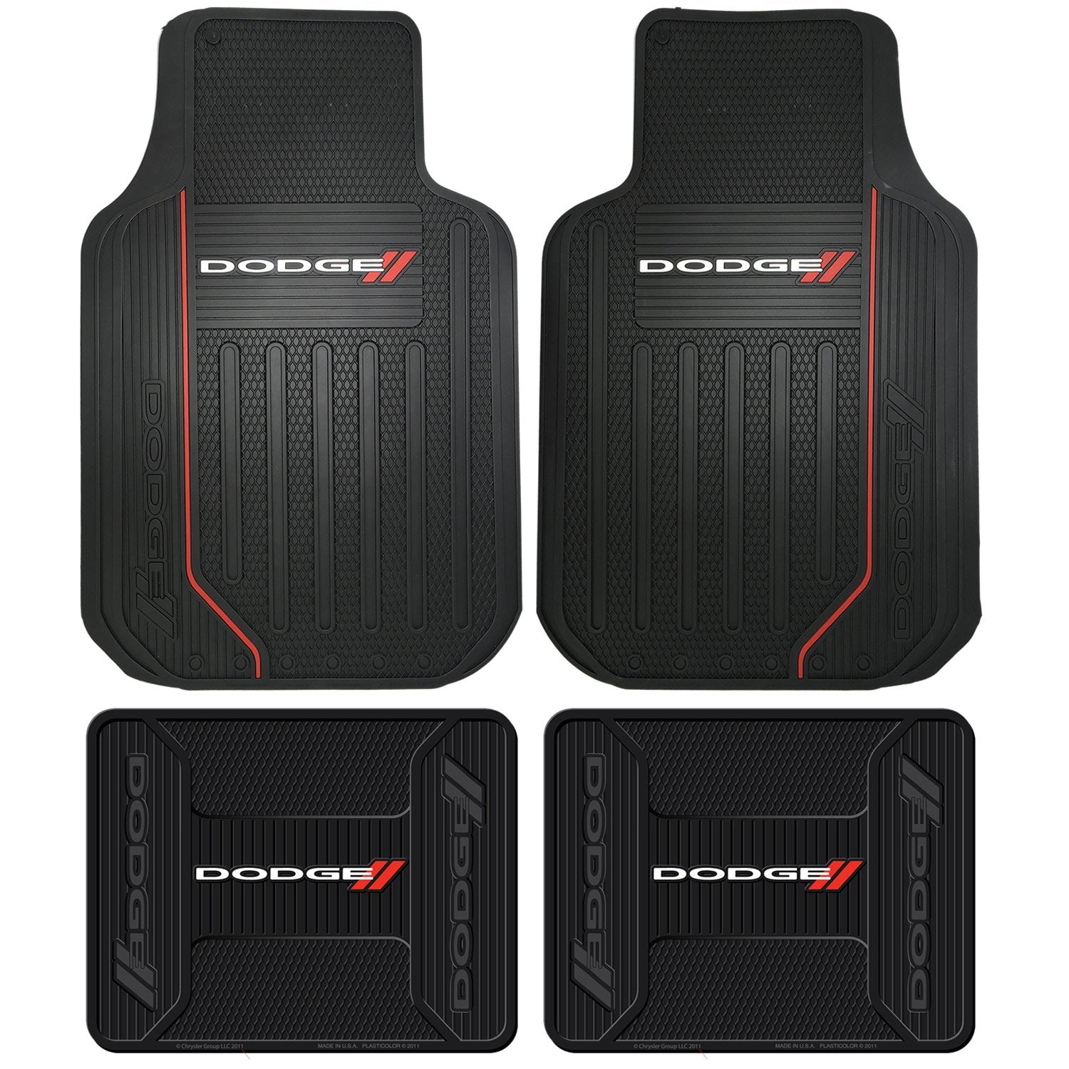 U.A.A. Inc. Elite Series Front & Rear Car Truck Suv Seat Rubber Floor Mat For Dodge Ram