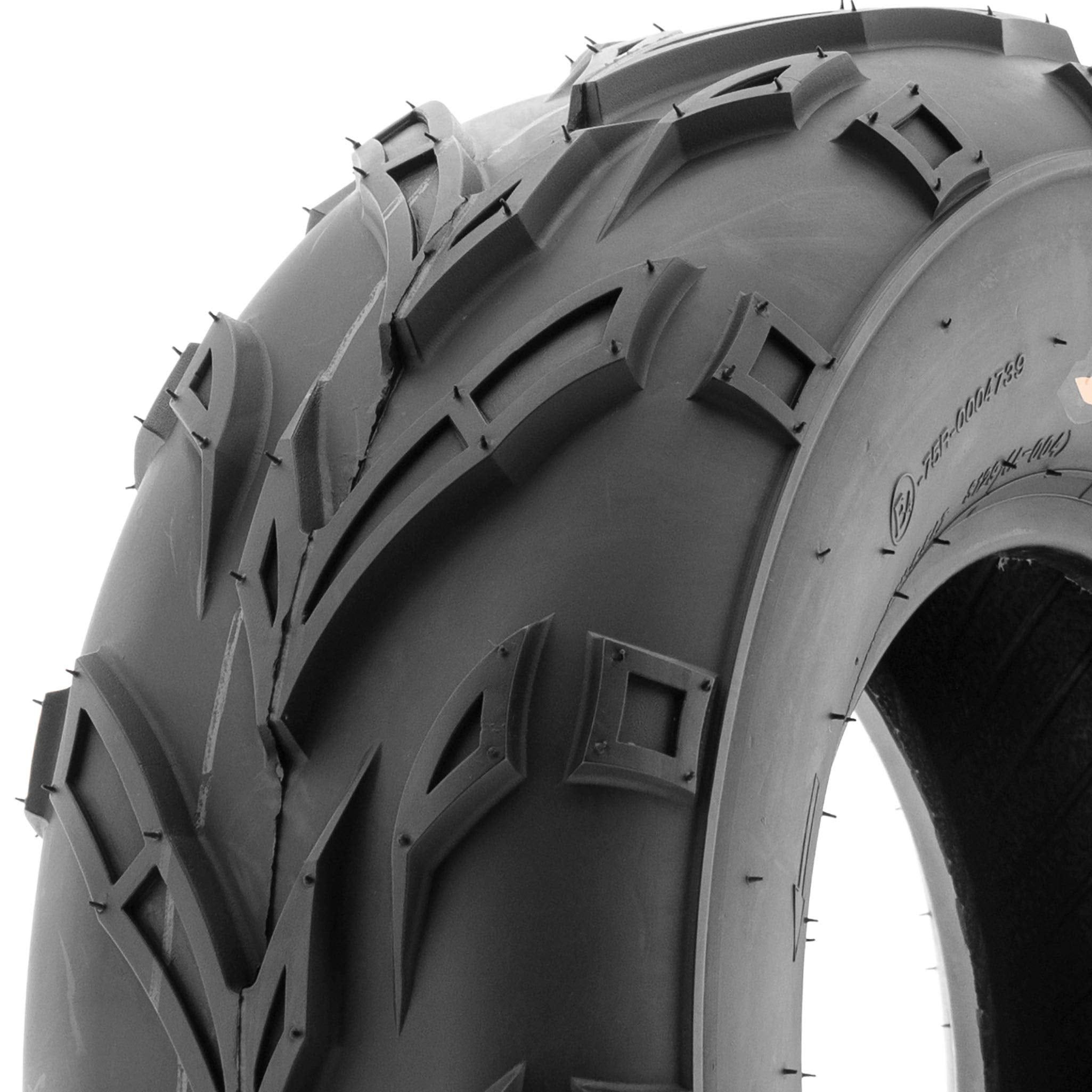 SunF A004 ATV Golf Carts Off-Road Tire 16x6-8, 6 PR, Track & Trail, Tubeless