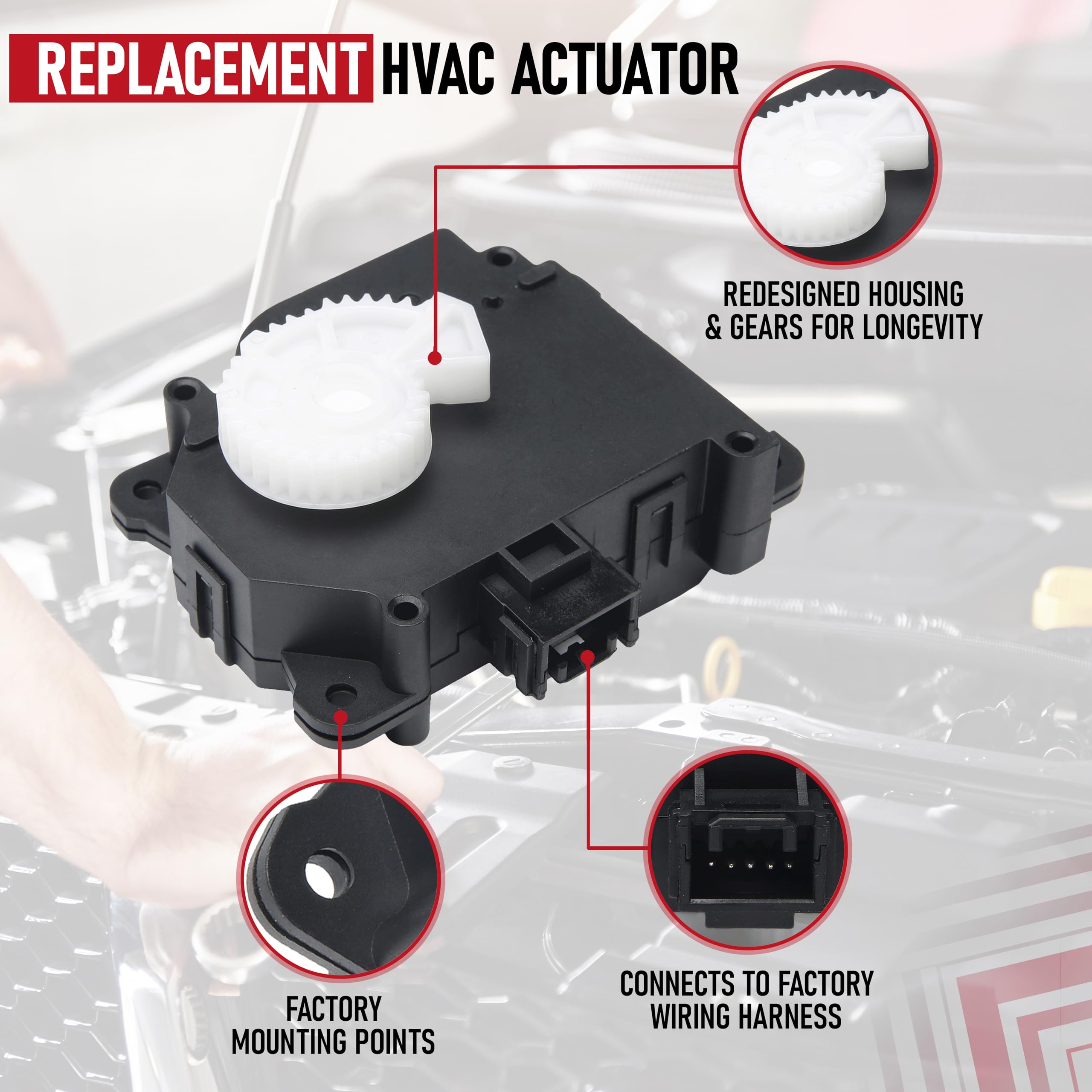 Hvac Air Blend Door Actuator Heater Replacement By Aa Ignition - Compatible With Lexus & Toyota - Es300H, Es350, Rx350, Avalon,