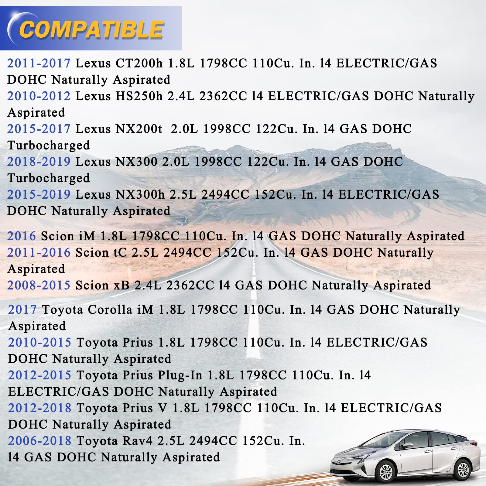 K750043 Zinc-Nickel Alloy Front Stabilizer Sway Bar Links For 06-18 Toyota Rav4 Prius Plug-In Prius V Corolla Im/Lexus Ct200H Hs