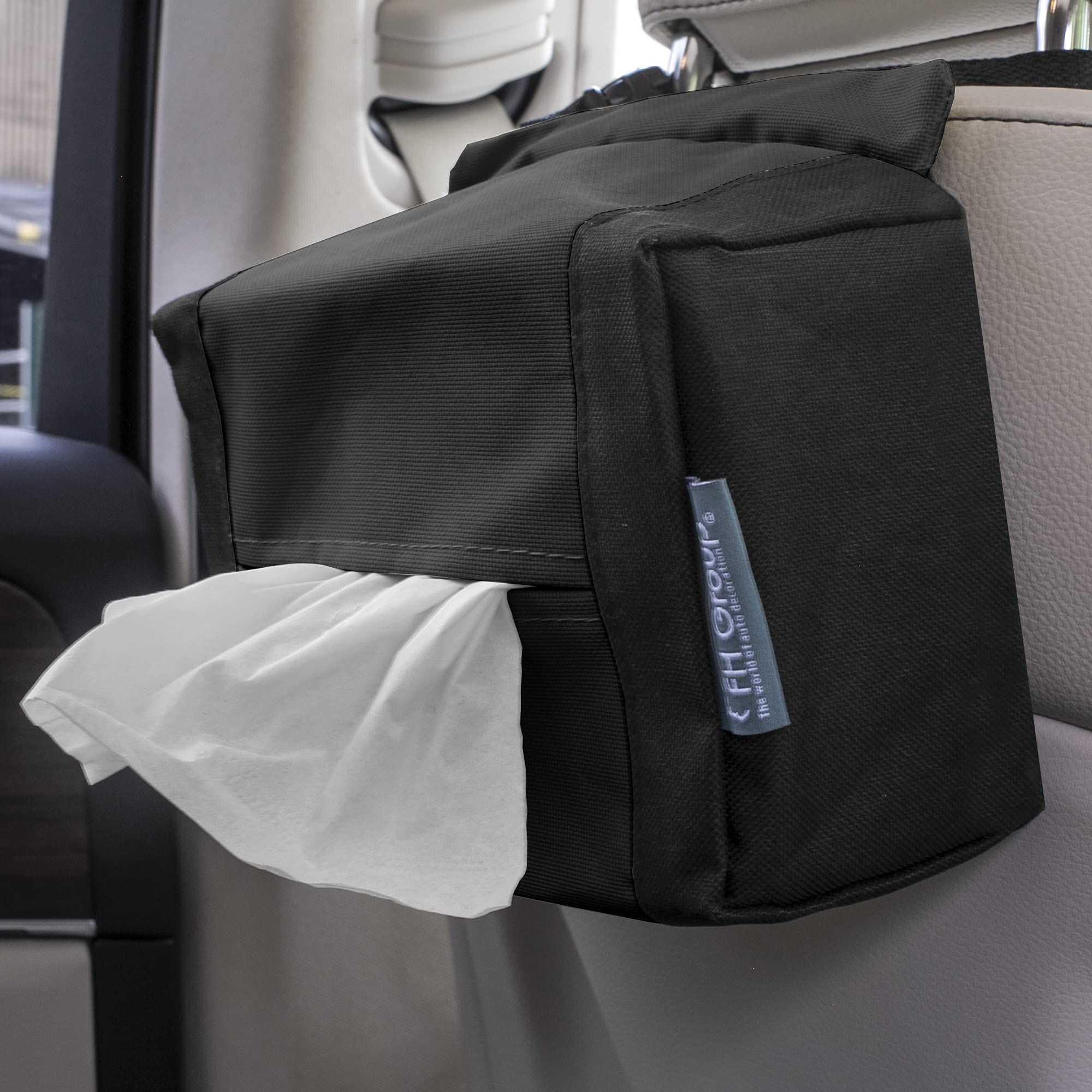 Fh Group E-Z Travel Napkin Tissue Dispenser Holder Fits Most Cars, Suvs, Trucks, And Vans Gray