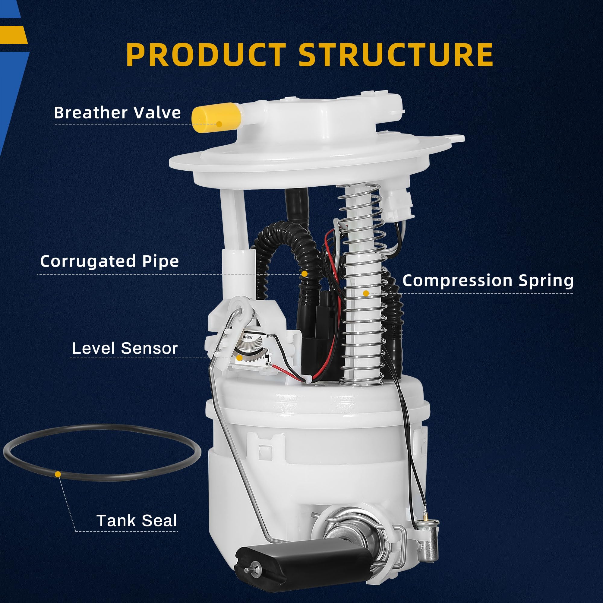 Dwvo Fuel Pump Module Assembly Compatible With Nissan Sentra 2013 2014 2015 2016 2017 2018 2019 L4 1.8L