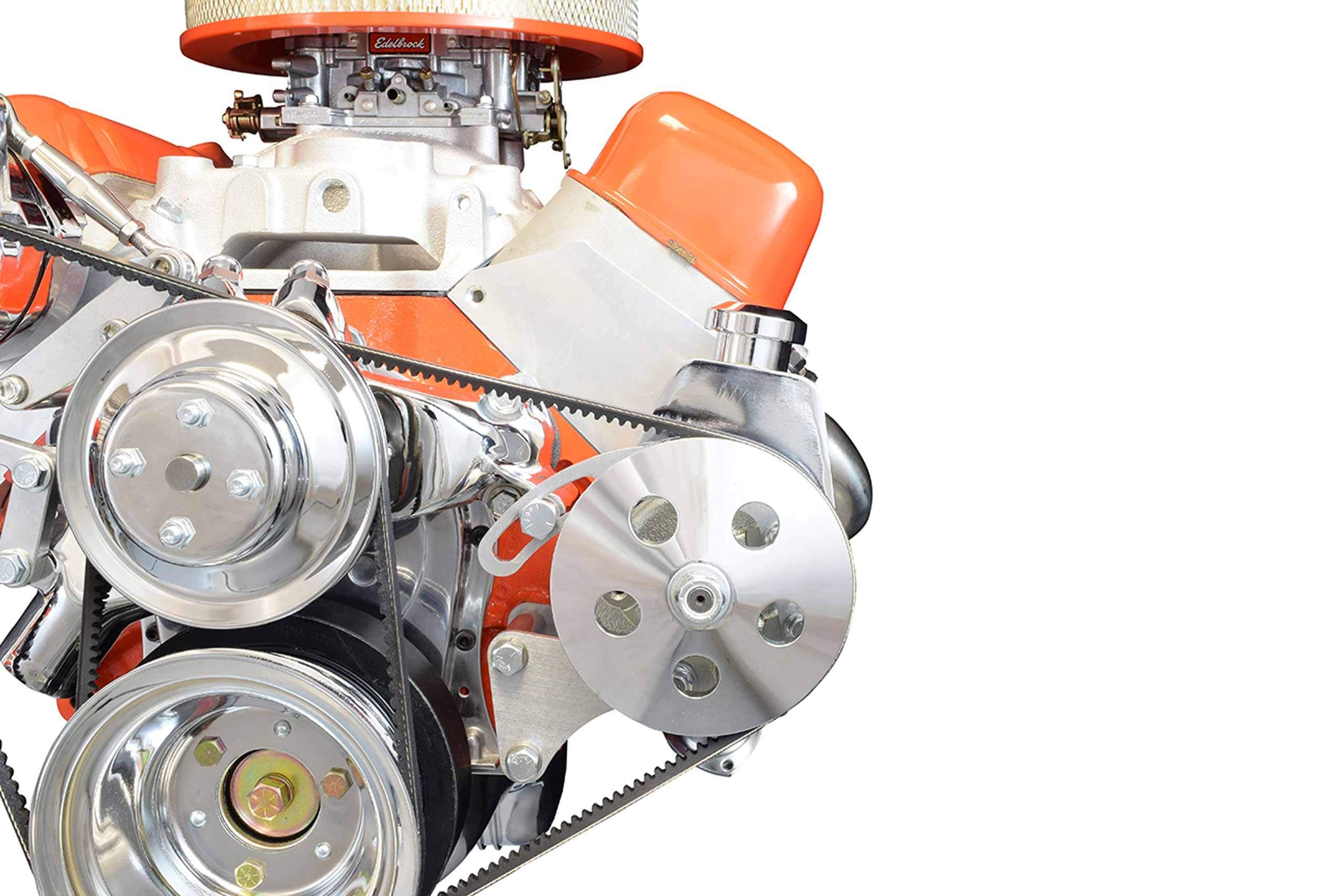 Ict Billet Bbc Power Steering Pump Bracket Billet Adjustable Lwp Long Water Pump 454 Big Block Chevy 396 402 409 427 454 502 V8