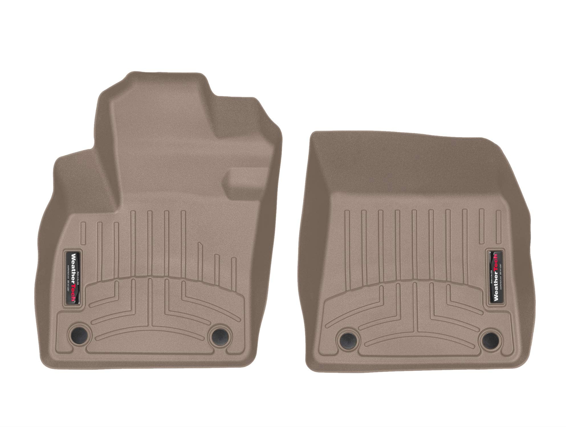 WeatherTech Custom Fit FloorLiners for Volvo XC40-1st Row (4514191), Tan