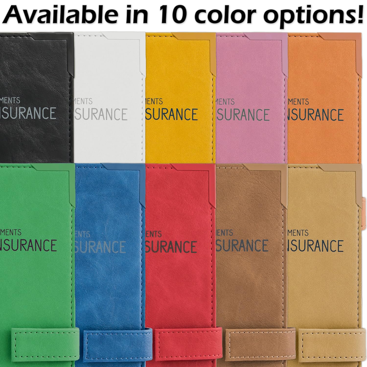 Auto Insurance And Registration Card Holder - Vehicle Glove Box Document Organizer - Car Essential Paperwork Holder For Dmv, Aaa