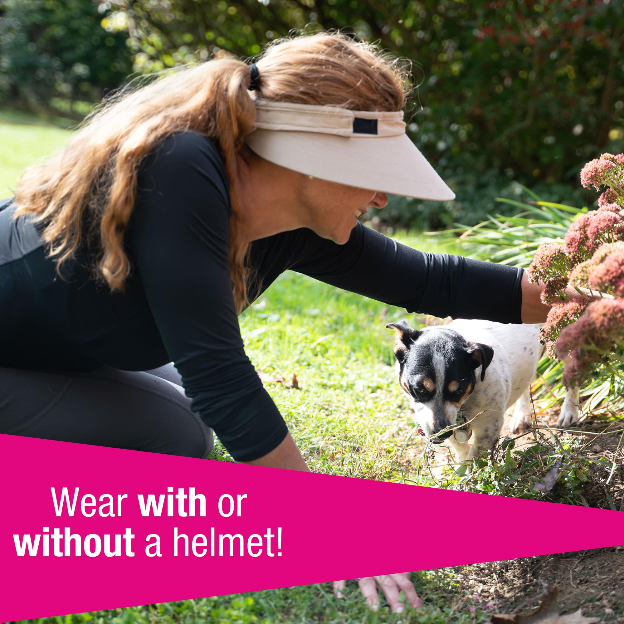 EquiVisor Original 4.5    Sun Visor | Helmet Sun Protection Visor with Patented Gripper System | One Size Fits All | Ideal for H