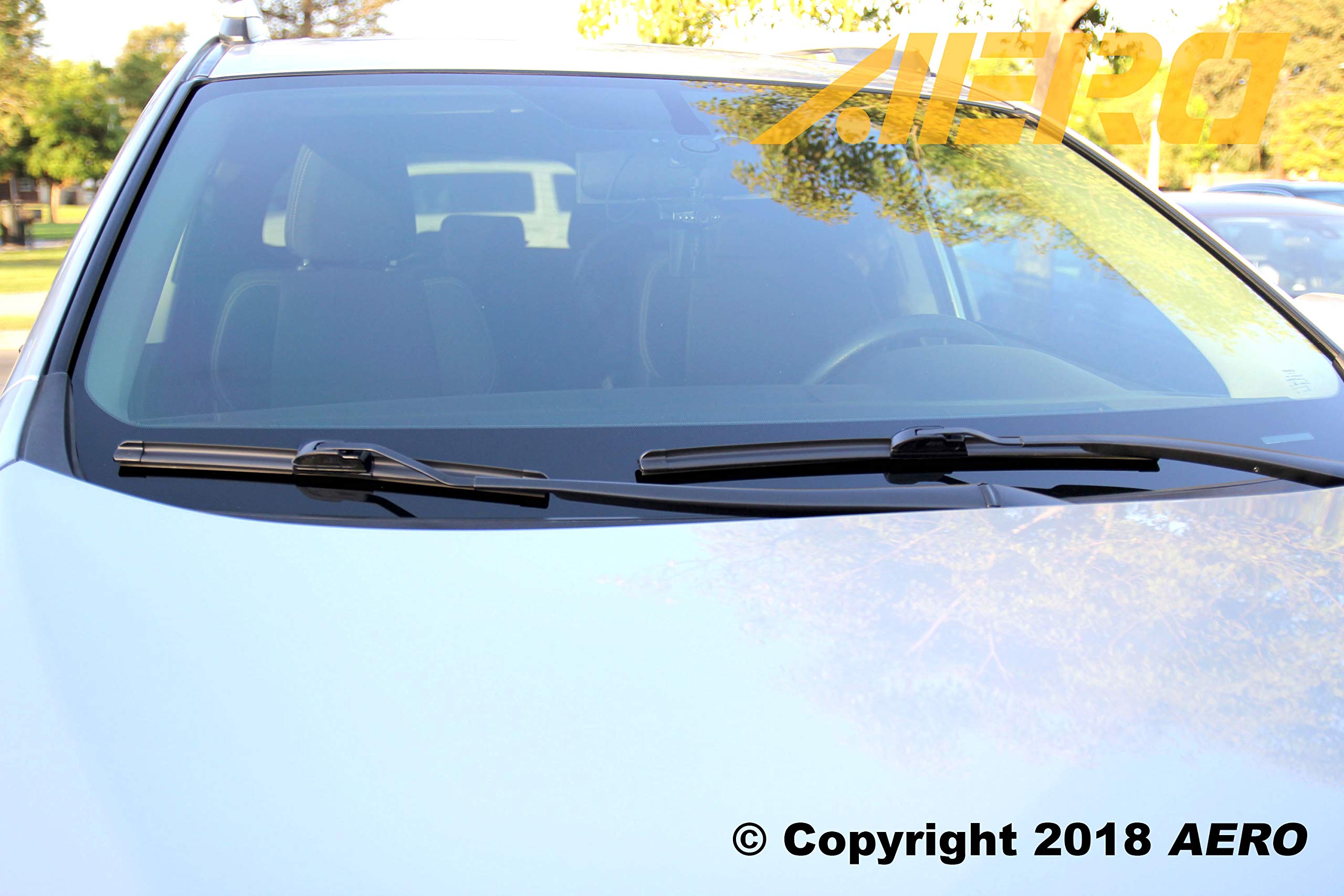 Aero Avenger 24''+24'' Premium Windshield Wiper Blades Oem Replacement For Audi Q7 2007 (Set Of 2)