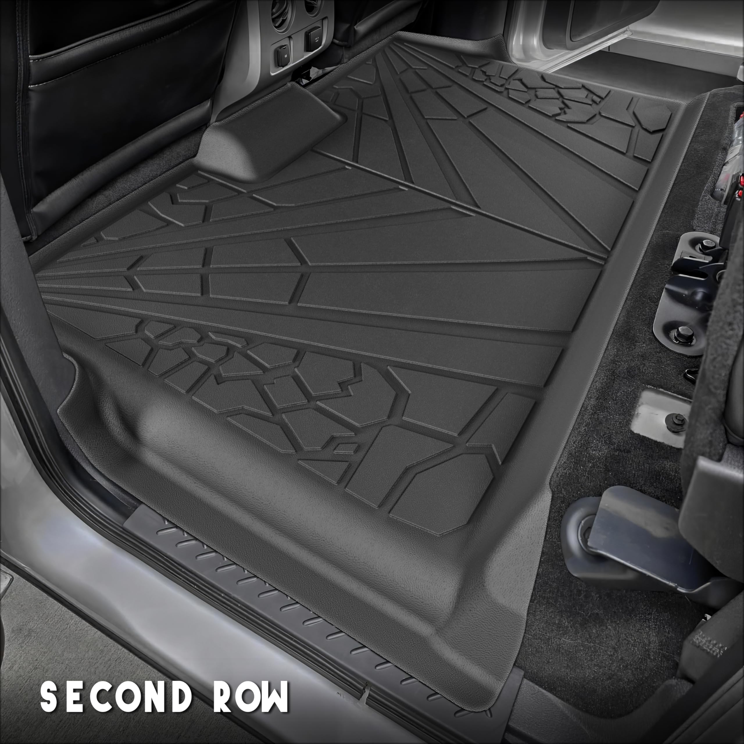 Karpal Floor Mats Fit 2010-2014 Ford F150 Supercrew/Crew Cab With 1St Row Bucket Seat, Custom Fit All Weather Tpe F-150 Floor Li