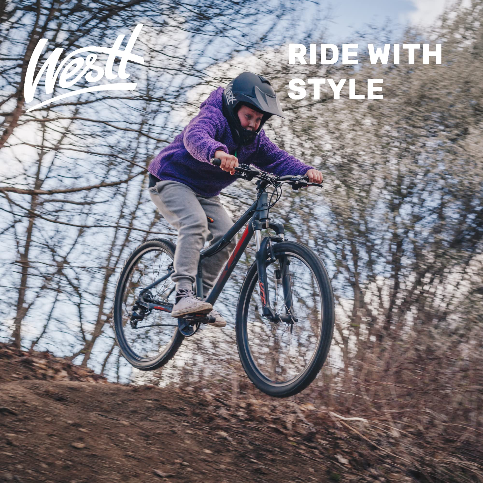 Westt Youth Kids Motocross Helmet - Dirt Bike Motorcycle With Visor Off-Road Atv Street Mountain Bike Go-Kart Bmx, Full Face Motorcycle Helmet For Boys & Girls, Dot Approved