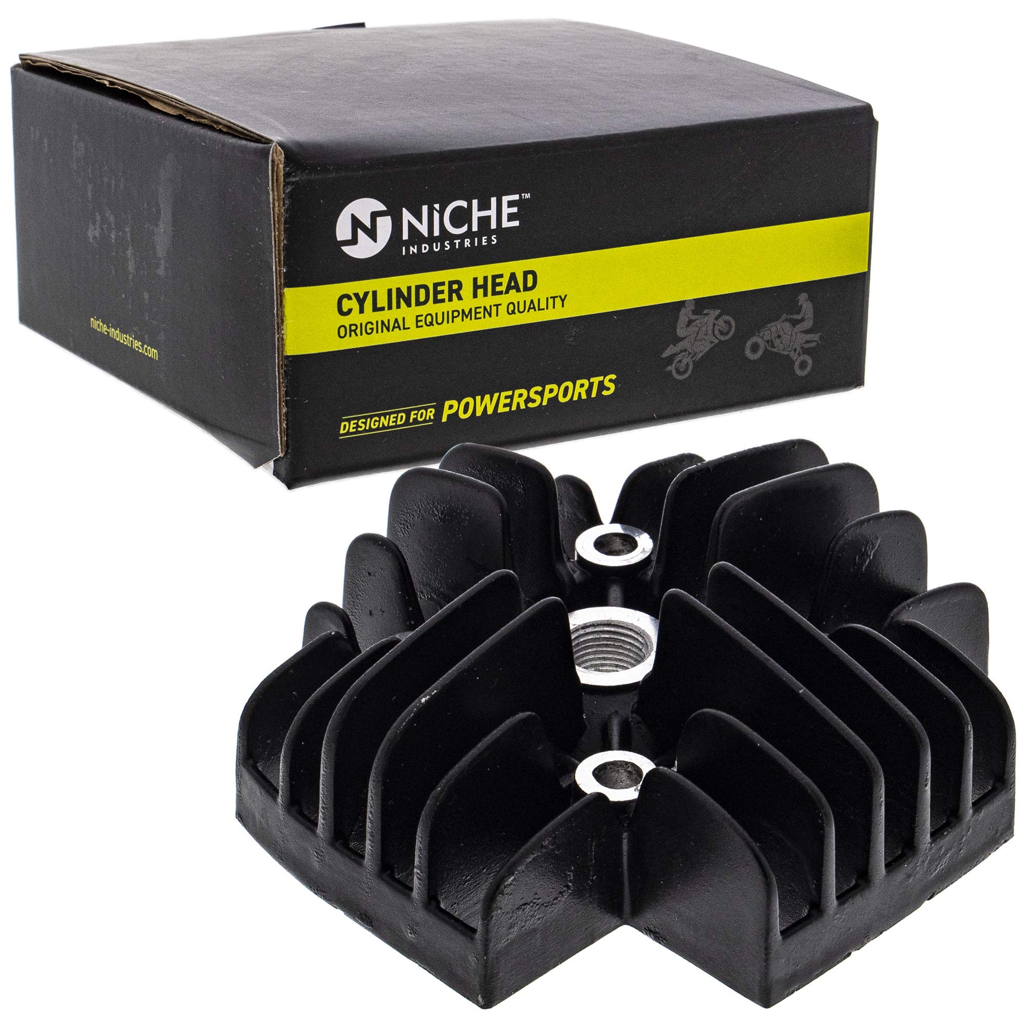 Niche 50Cc Engine Piston Cylinder Head Gasket Top End Kit For Yamaha Pw50 Qt50 Towny 3L5-11311-01-00 95380-06600-00