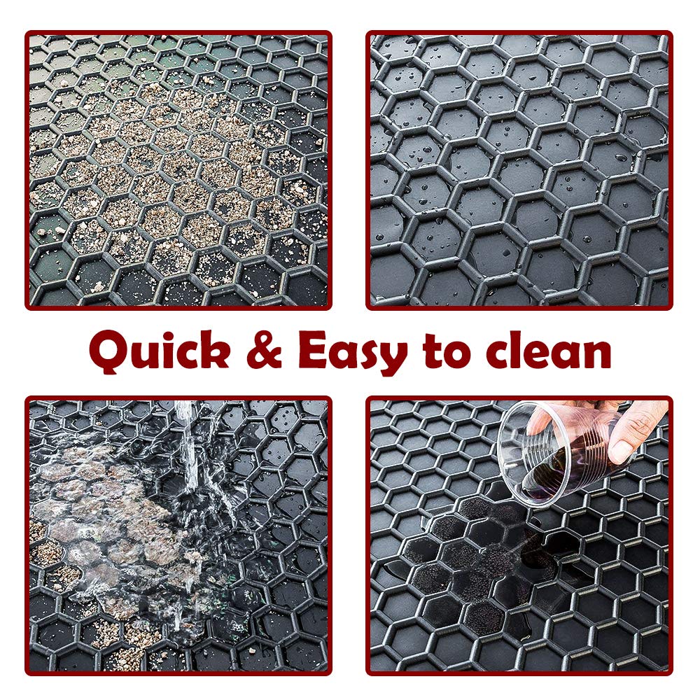 Teddytt Floor Mats Compatible With Ford Fusion 2013 2014 2015 2016 2017 2018 2019 2020 2021 Heavy Duty Rubber Front&Rear Car Car