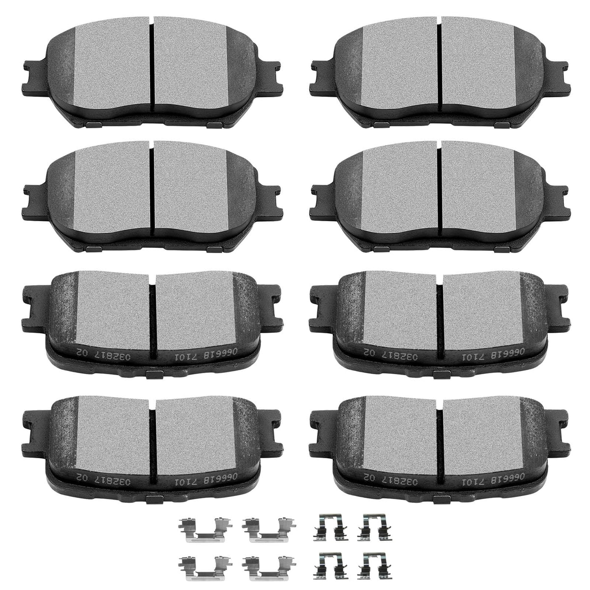 SCITOO D908 D885 Front Rear Ceramic Brake Pads Sets Fit For Toyota For Camry 2002-2006