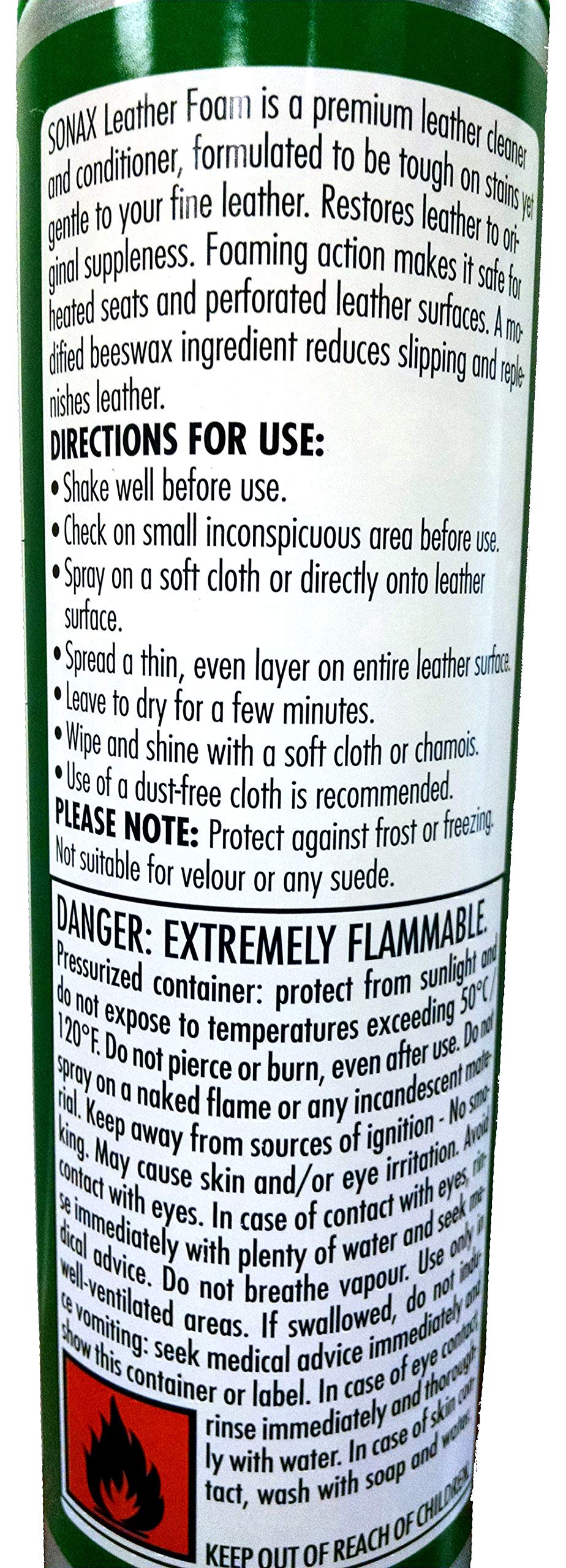 Sonax (289300-755) Leather Foam - 13.02 Oz.