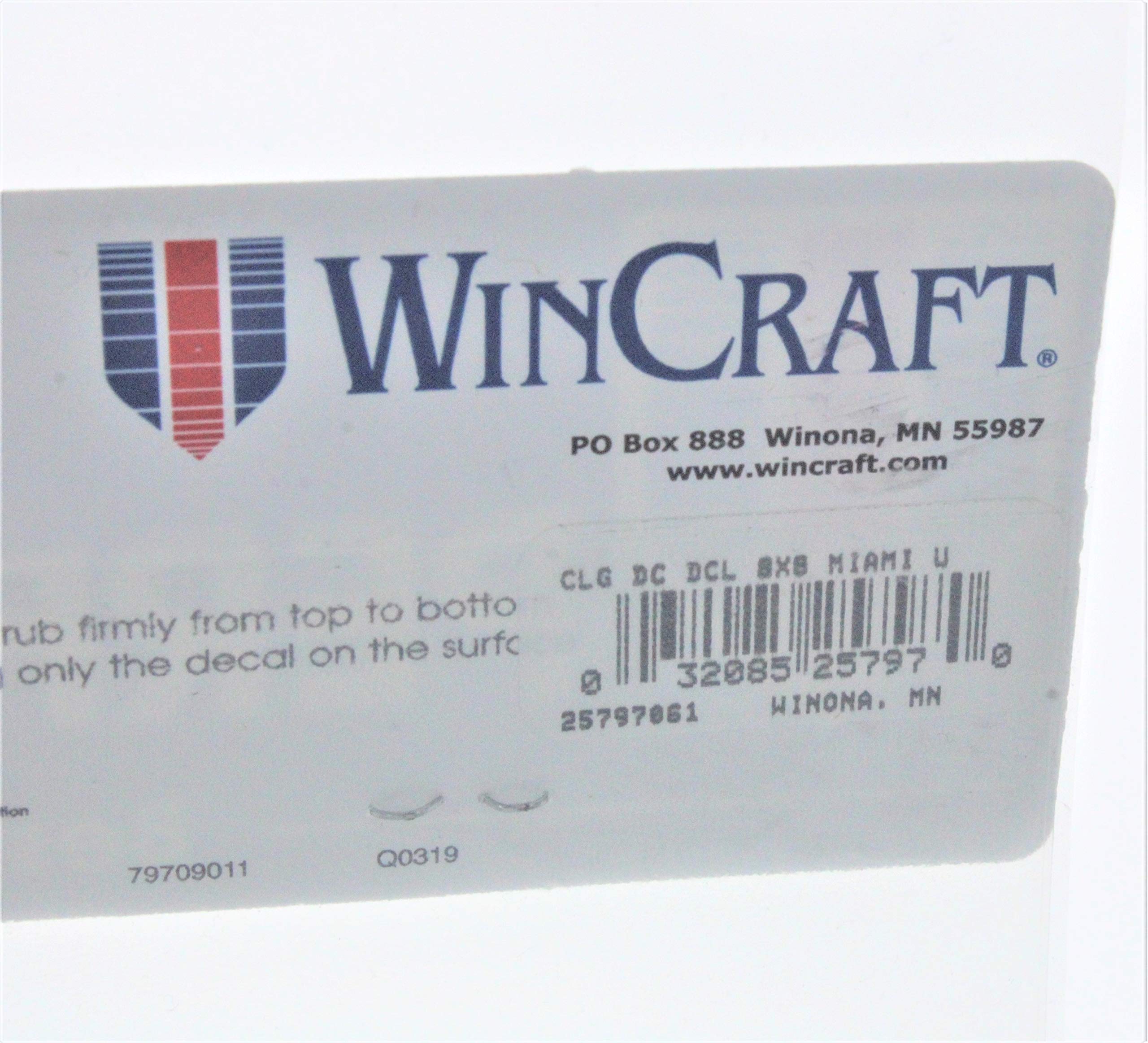 Wincraft Miami Hurricanes White Die Cut Decal