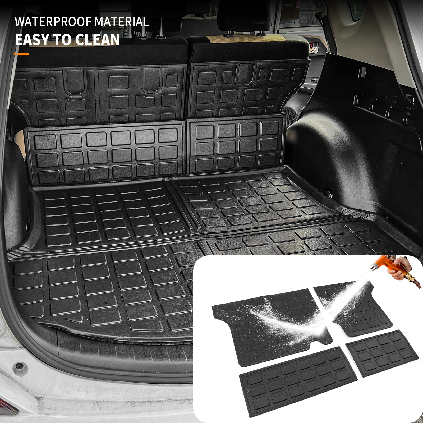 Bomely Cargo Mat Compatible With 2013-2018 Toyota Rav4 Trunk Mat Cargo Liner Back Seat Cover Protector Frunk Mat For Toyota Rav4