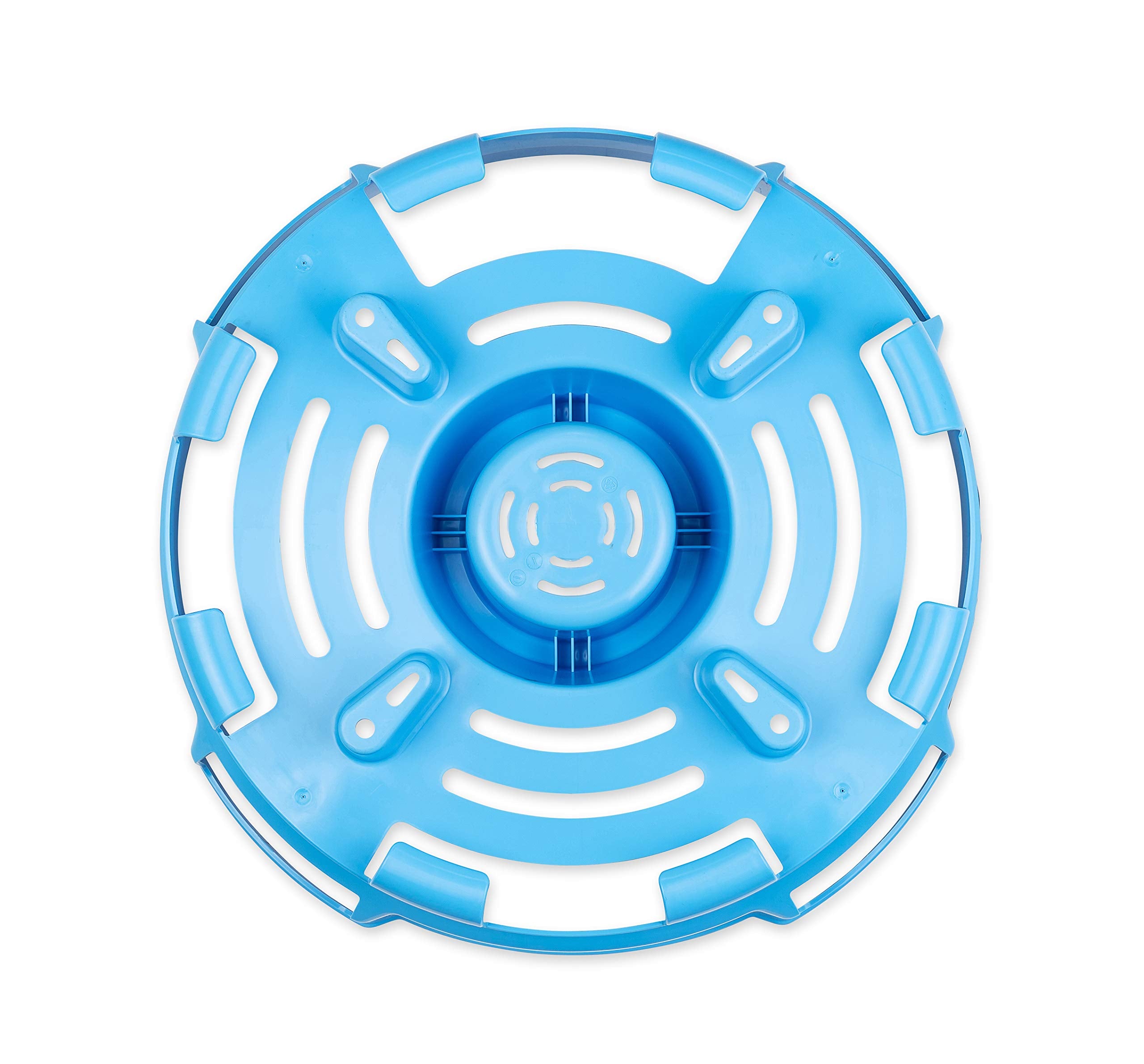 Camco 20167 Rv Water Hose And Electrical Cord Basket, Blue - Provides Organization And Storage For Your Rv Water Hoses And Elect