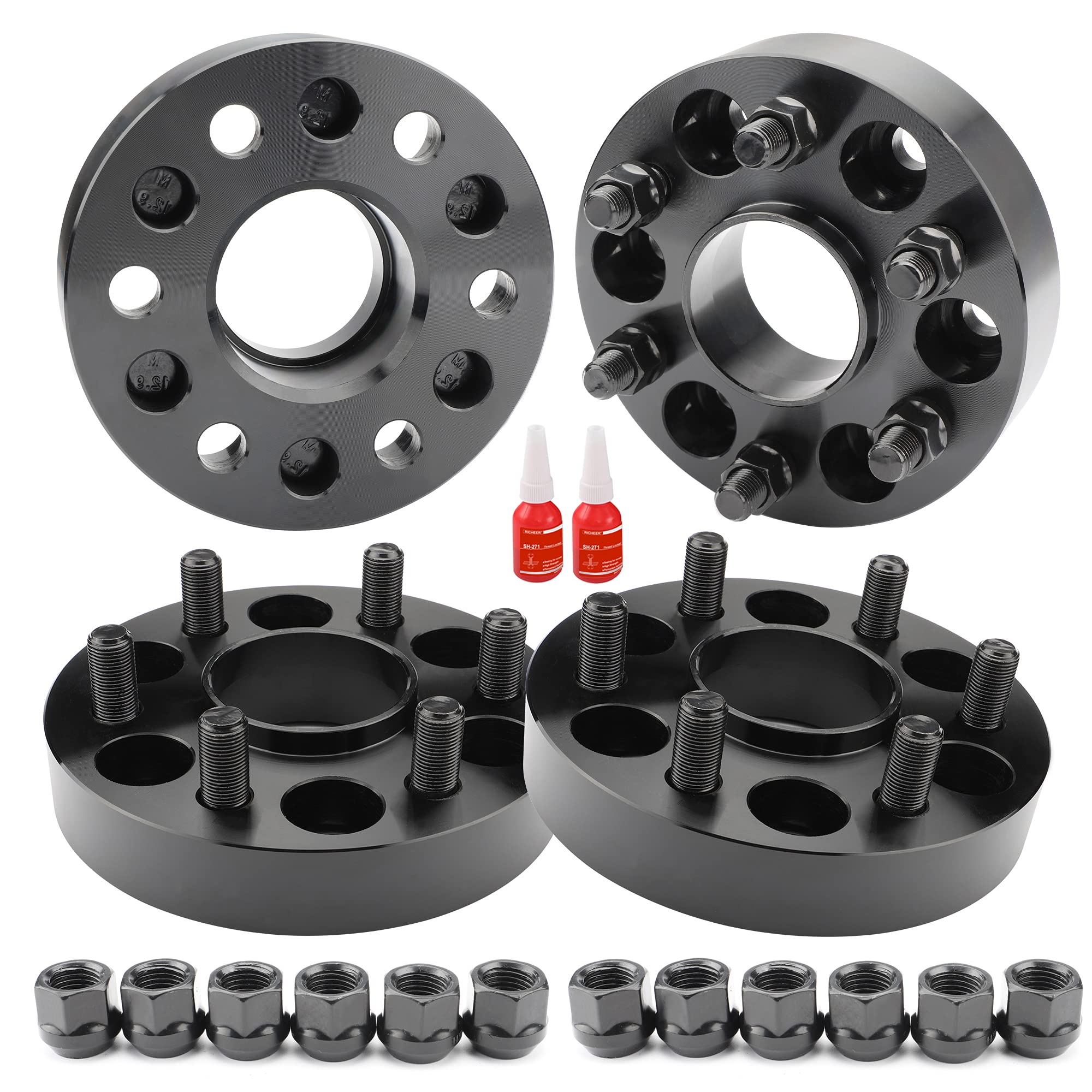 Richeer 6x120 Hubcentric Wheel Spacers for 2015-2023 Colorado, 2015-2022 Canyon, 1.5 inch 6x120mm Wheel Spacer for Acadia Traver