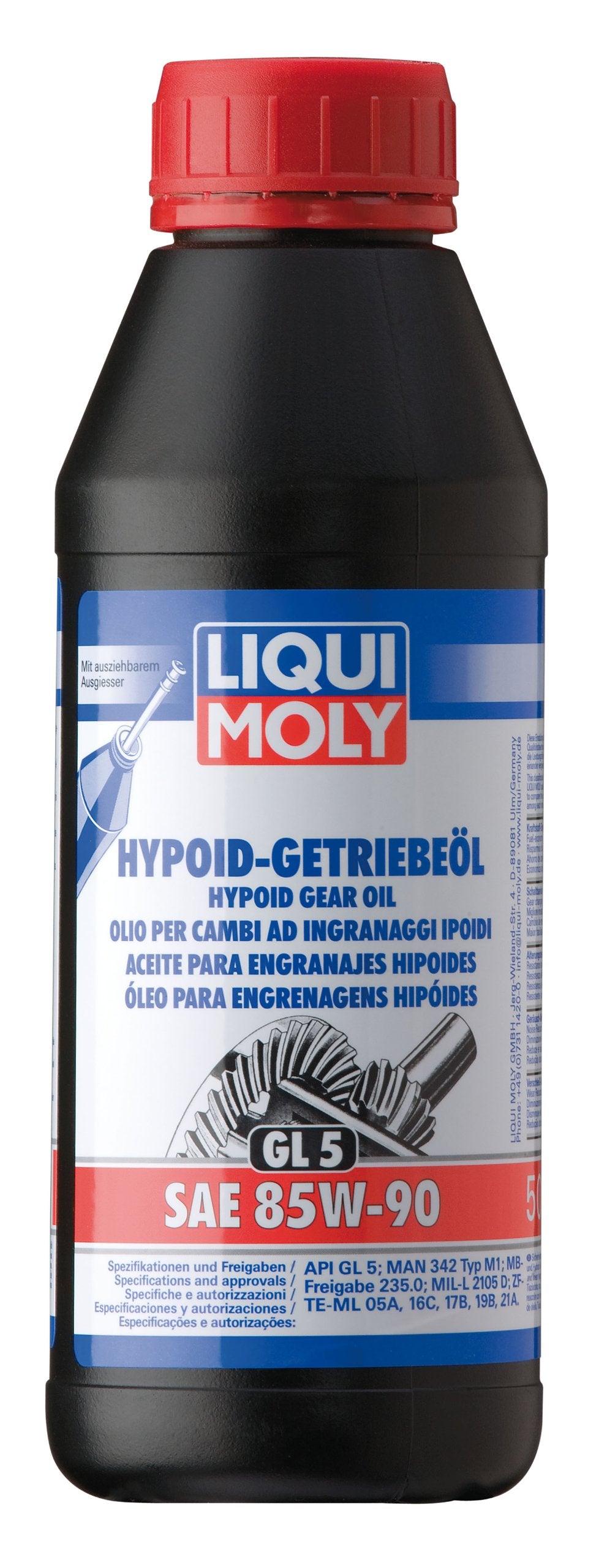 Liqui Moly 20010 85W-90 Gl-5 High Pressure Gear Oil - 1 L